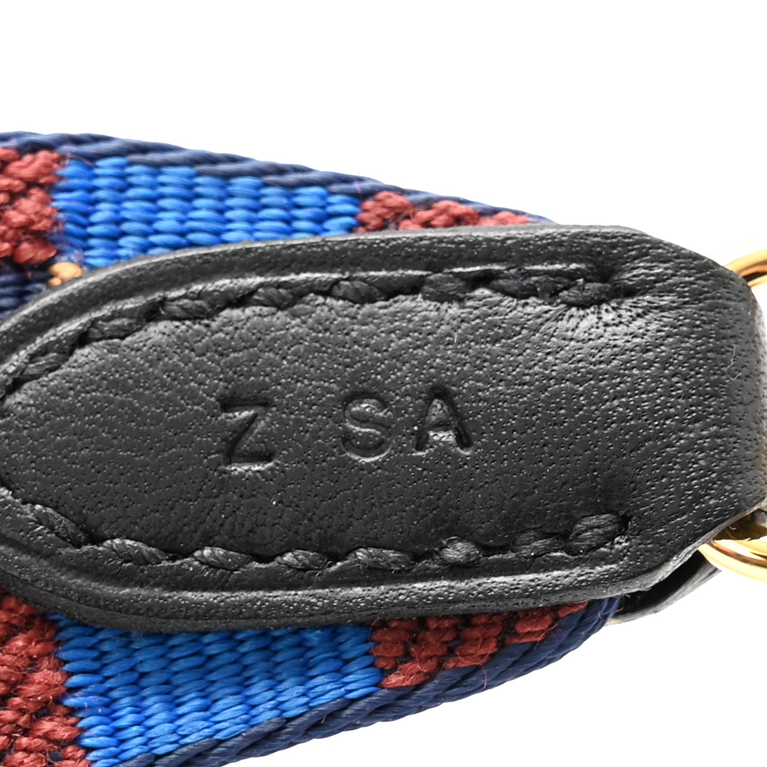 Toile Swift 25mm Maxi Quadrille Shoulder Strap Bleu Billard Biscuit Rouge H Black