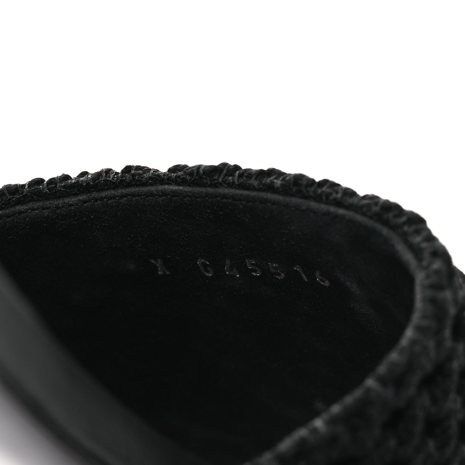 Crochet CC Mules Sandals 38.5 Black