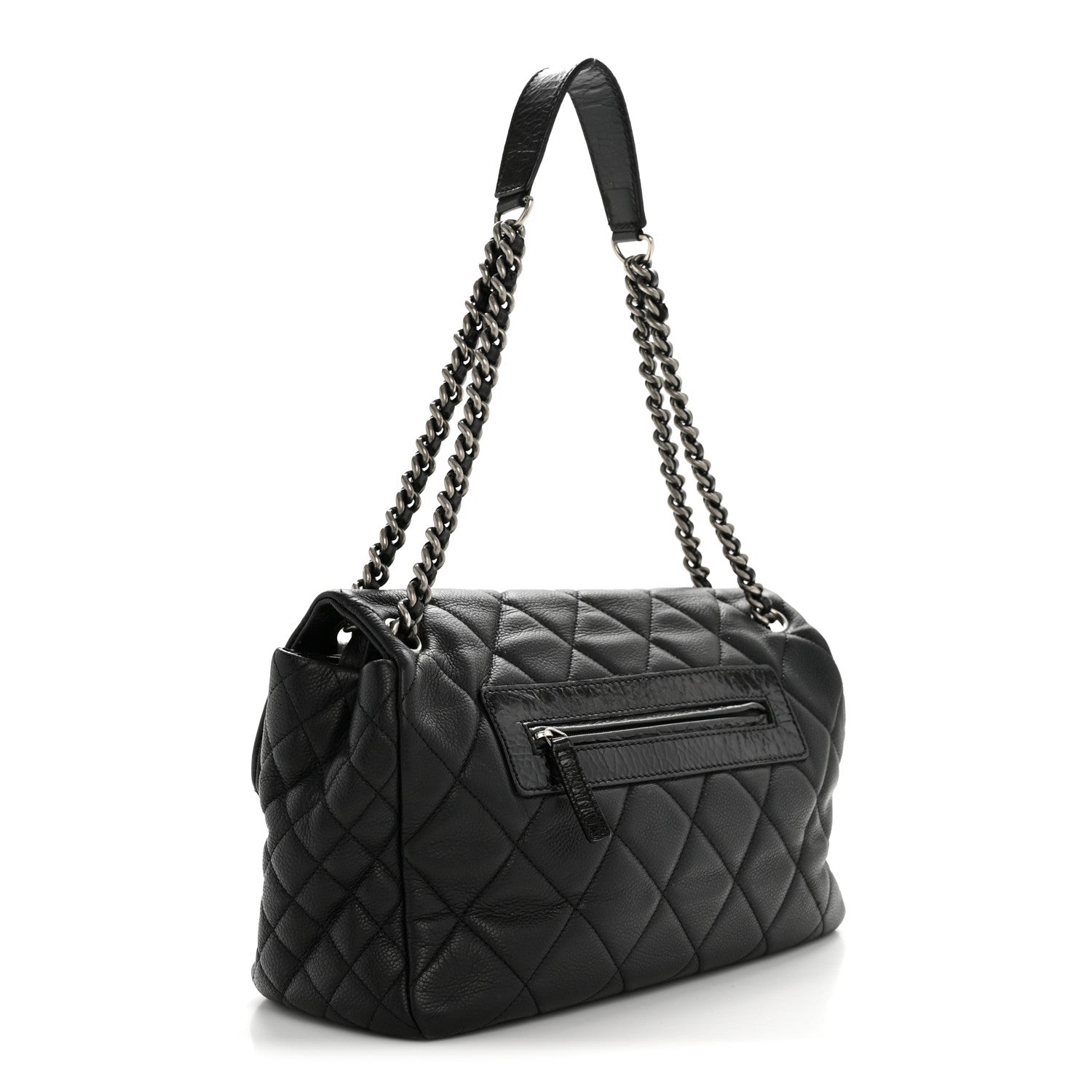 Caviar Quilted Coco Casual Flap Black