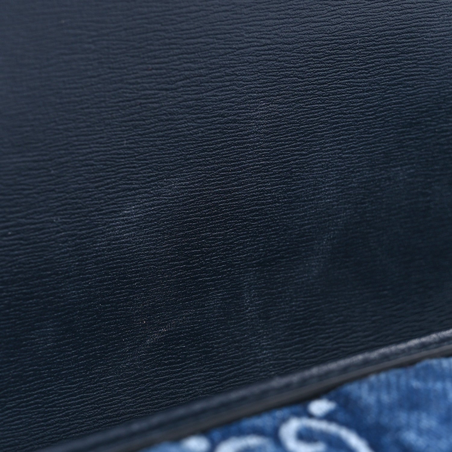 GG Monogram Denim Small Luce Shoulder Bag Blue
