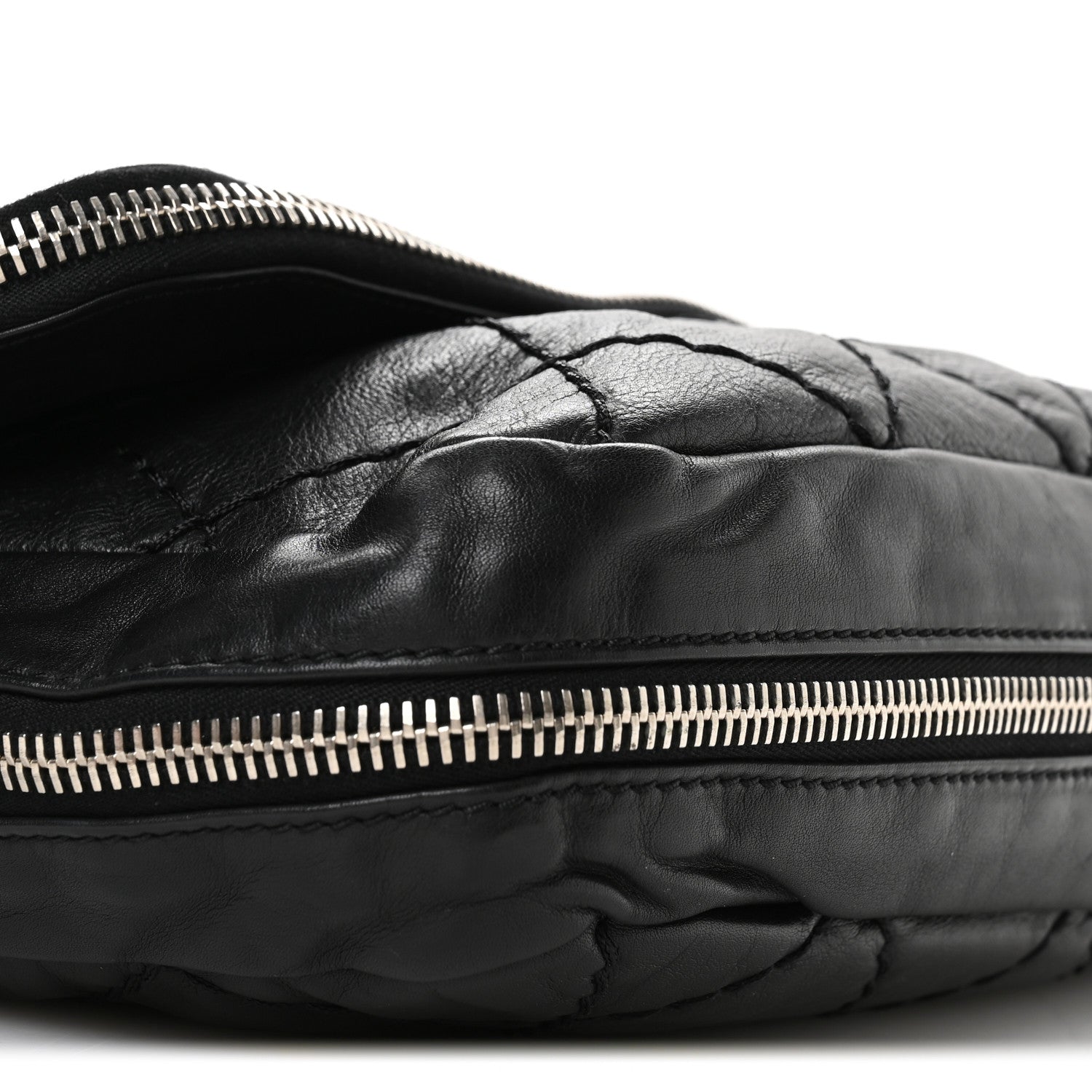 Calfskin Expandable Flap Black