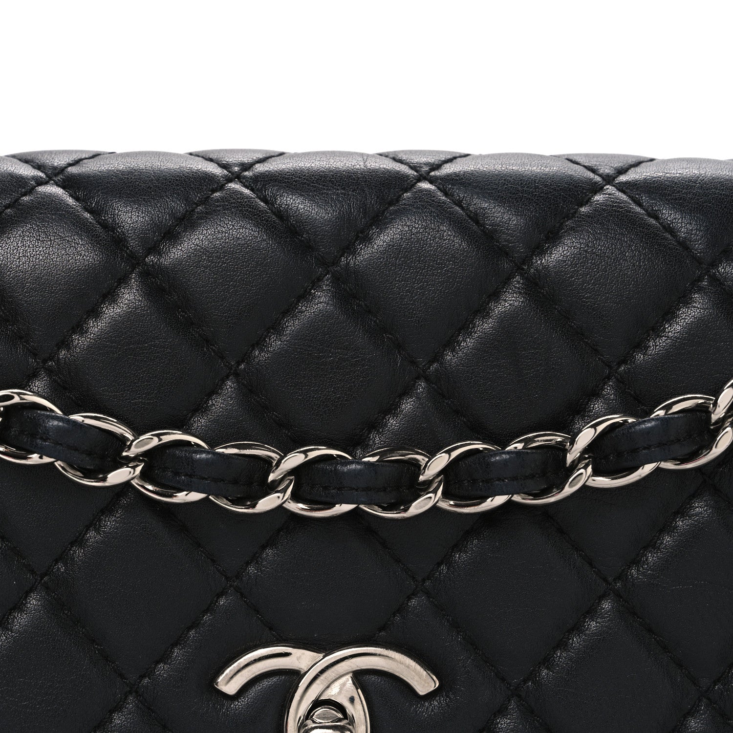 Calfskin Quilted In The Business Flap Bag Black