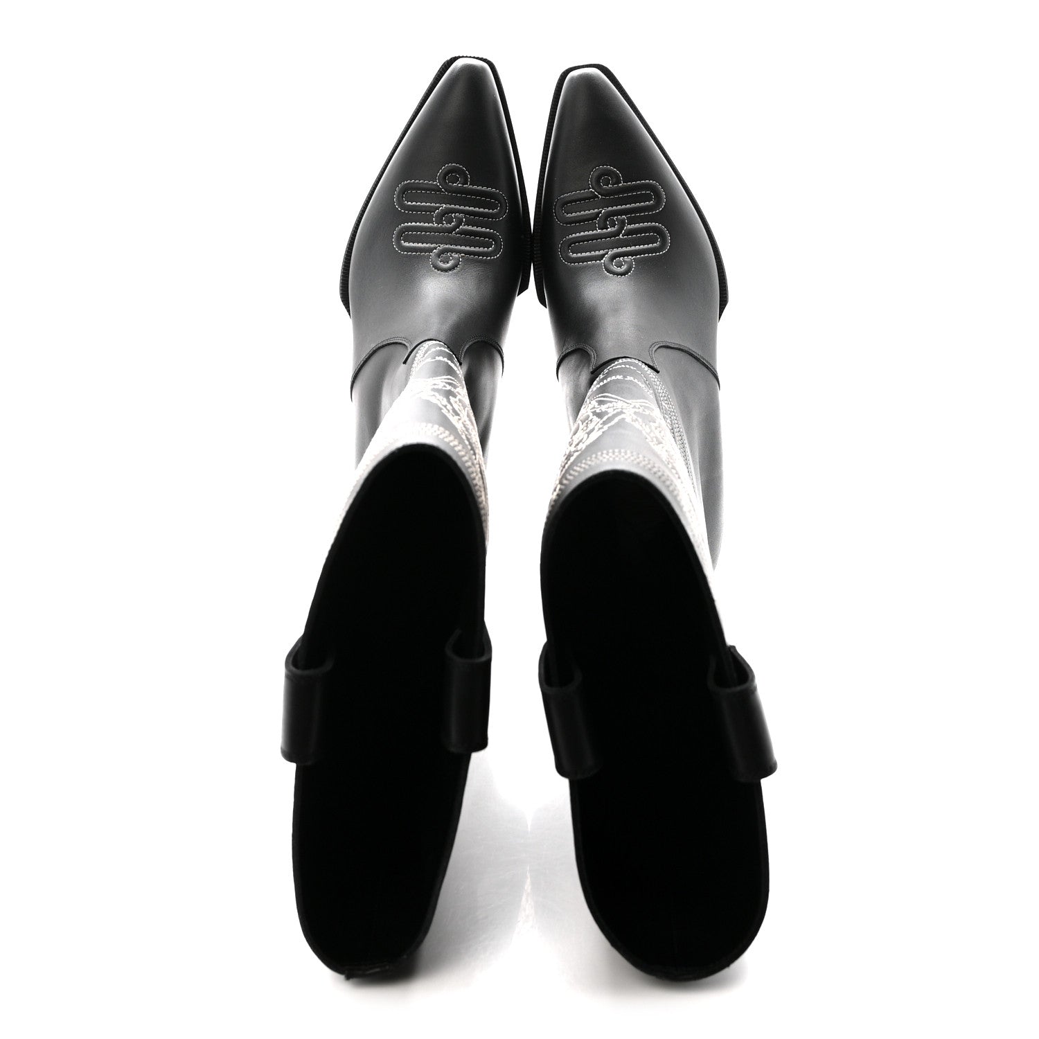 Calfskin Folk 35 Boots 39 Black
