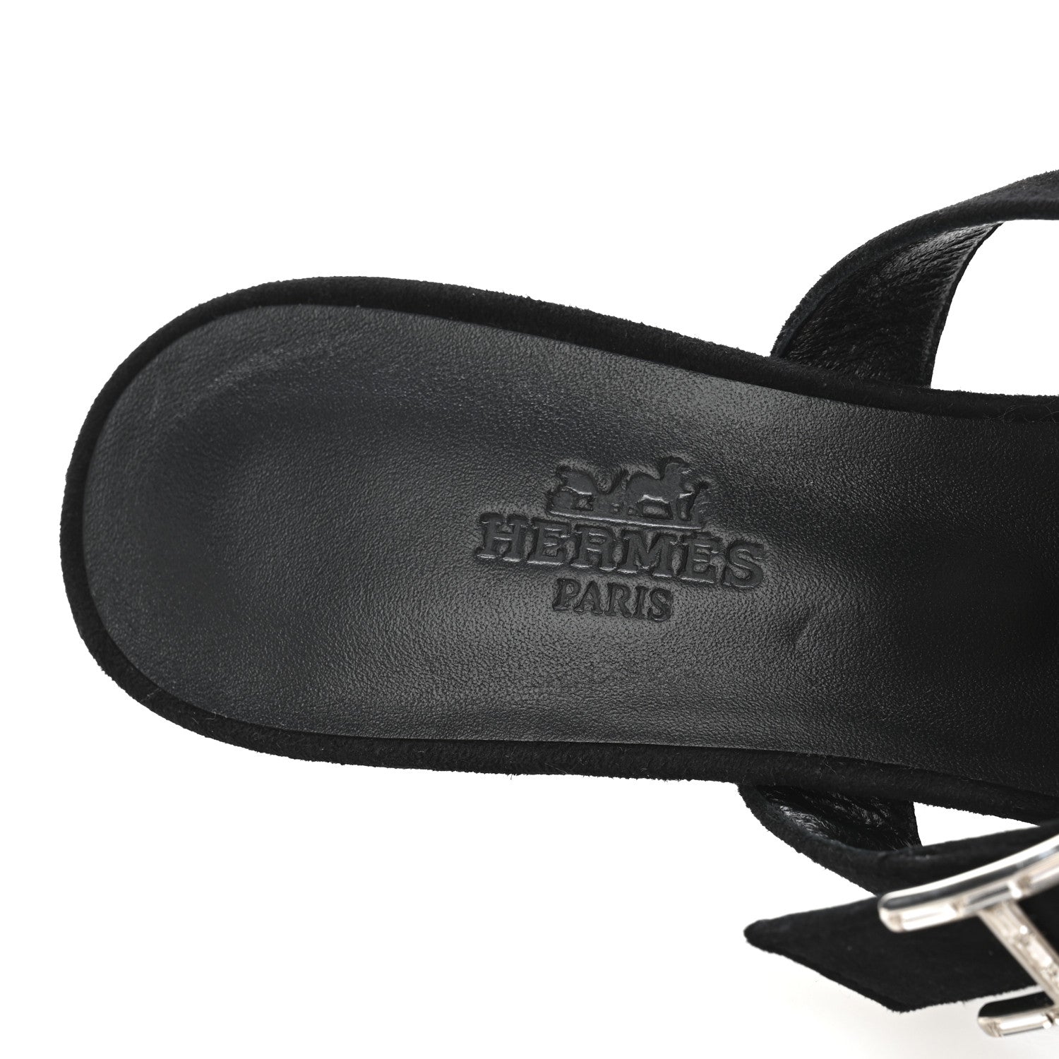 Suede Goatskin Blink Mules 36 Black