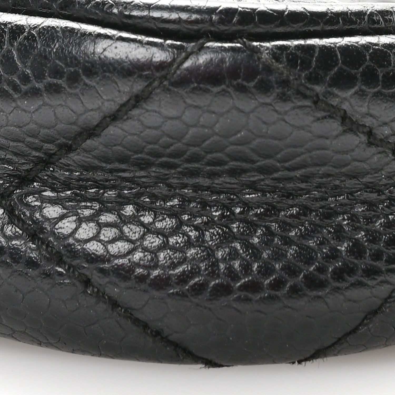 Caviar Quilted Timeless CC Shoulder Bag Black