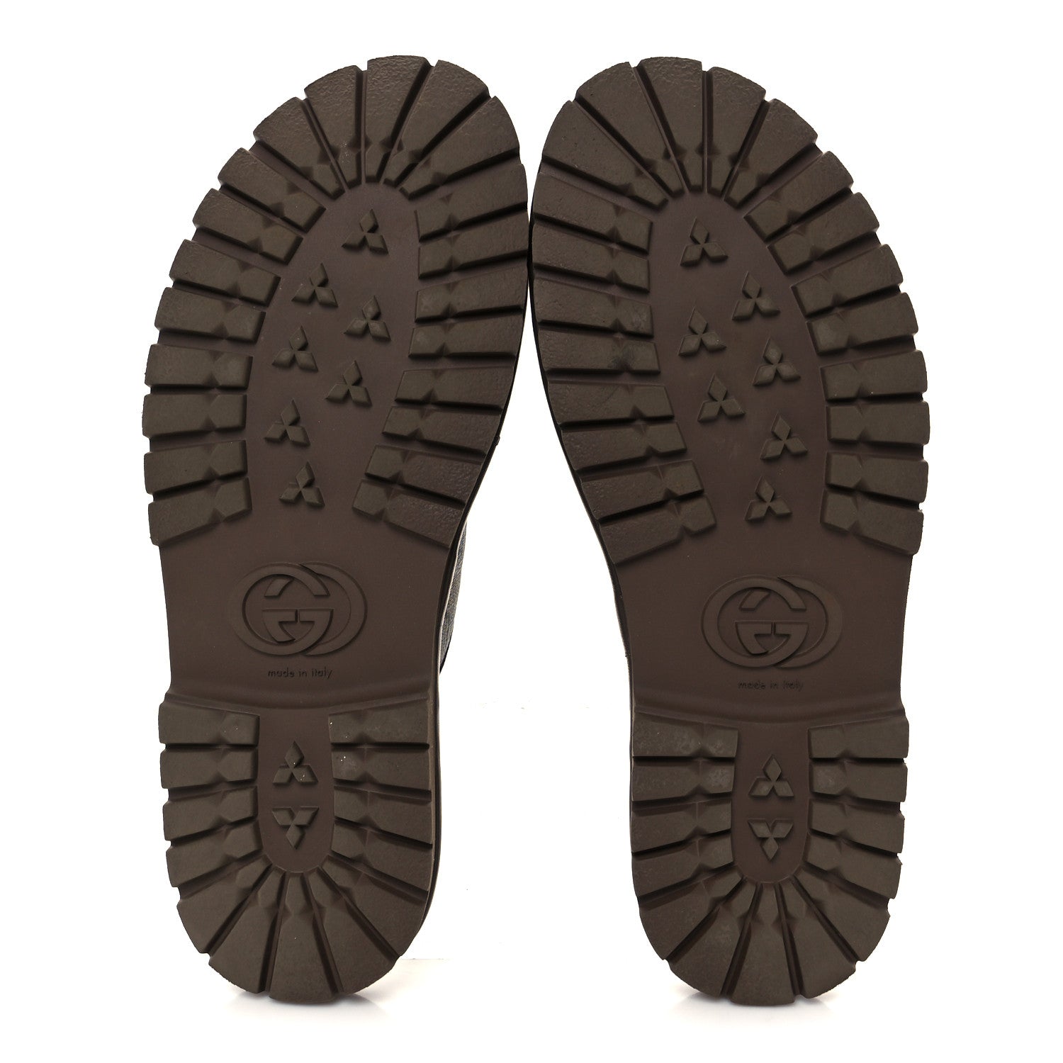 GG Supreme Monogram Miro Soft Calfskin Men's Horsebit Slippers 10 Beige Ebony New Acero