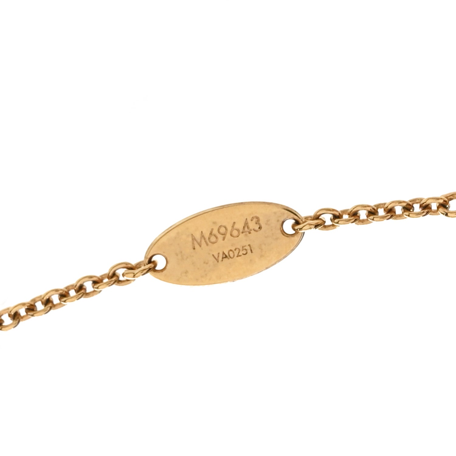 Metal L to V Necklace Gold Silver