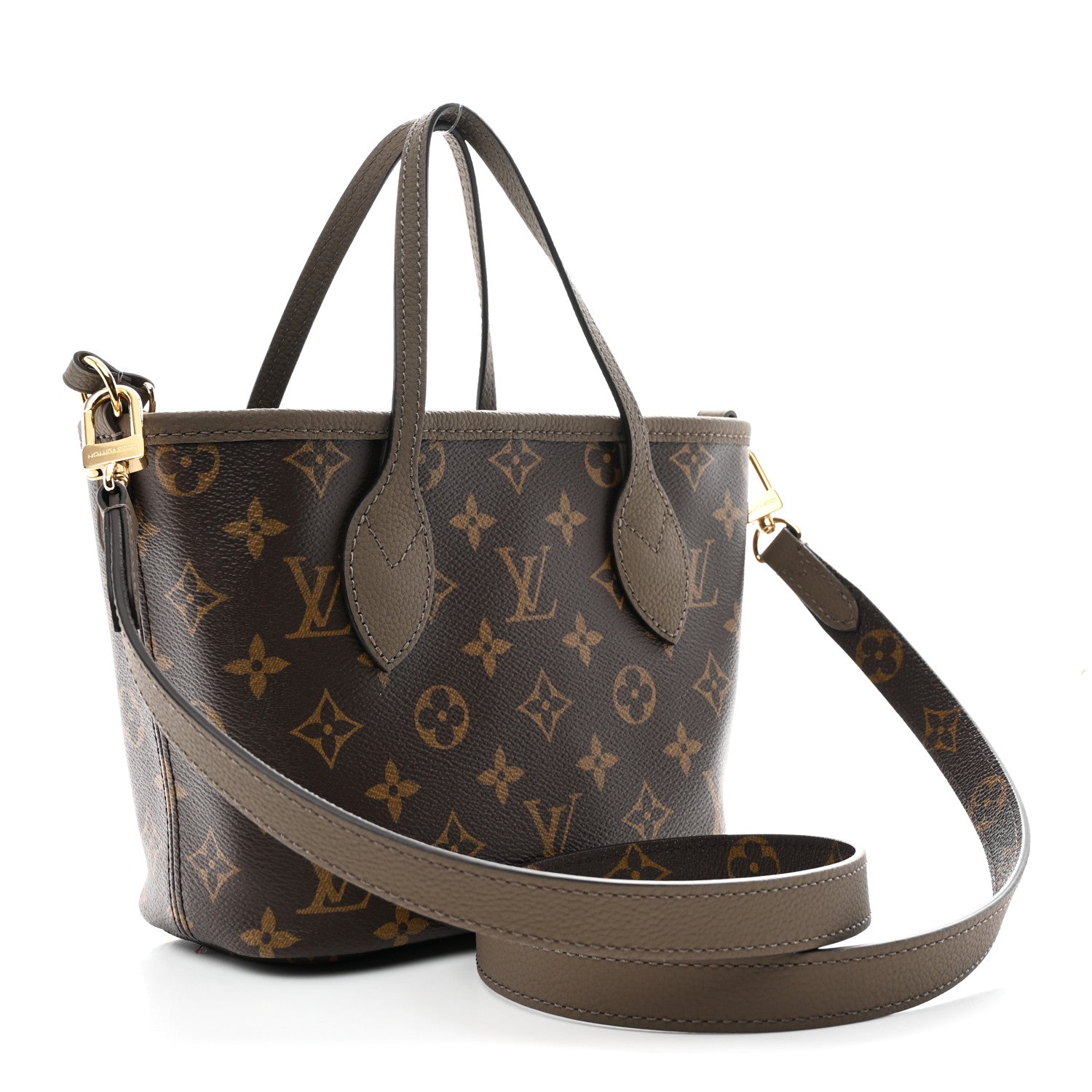 Monogram Neverfull Inside Out Bandouliere BB Dark Fango