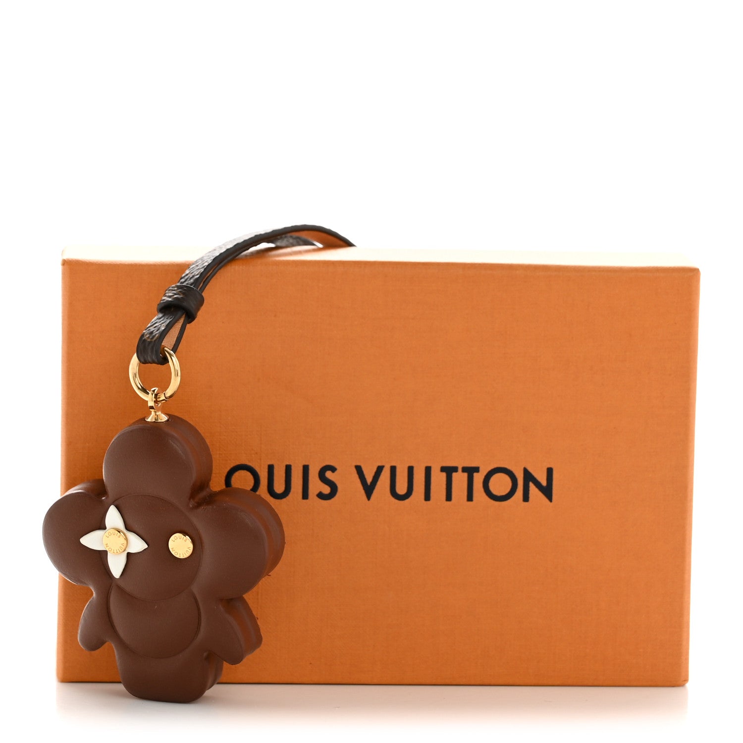 Monogram Vivienne Xmas Bag Charm Key Holder Brown