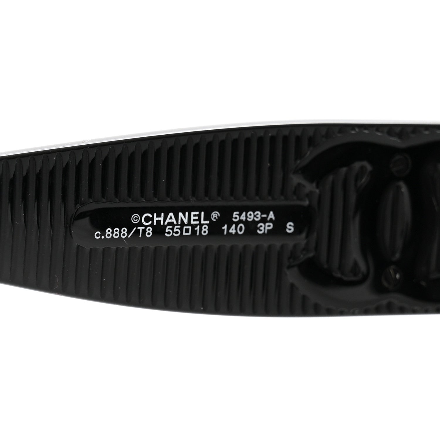 Acetate Rectangle Sunglasses 5493-A Black