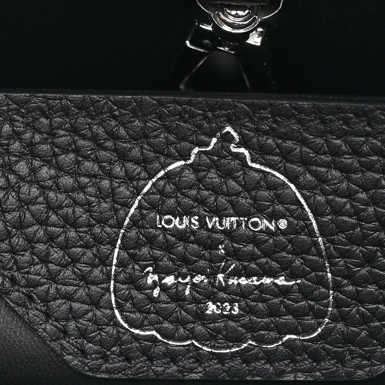 LV X YK Taurillon Capucine MM Black