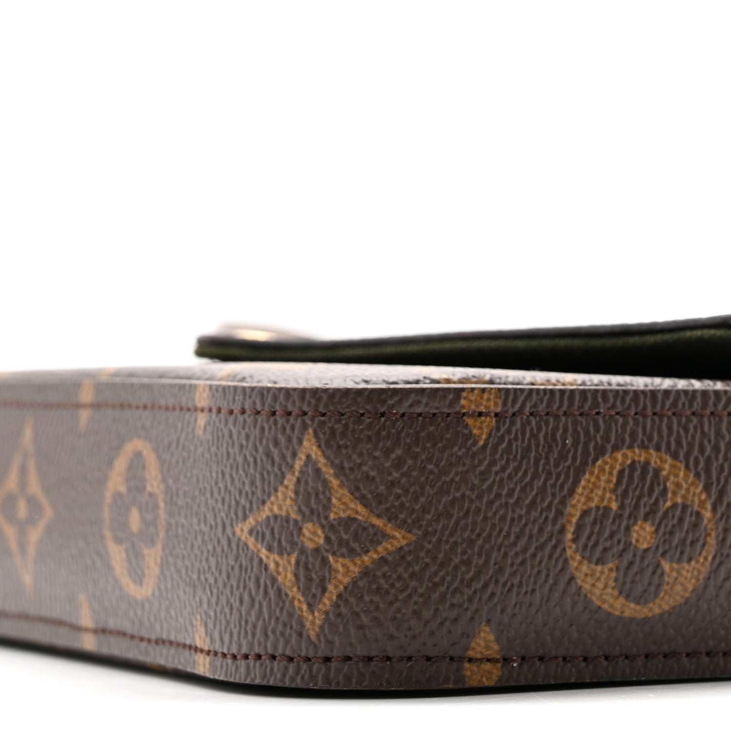 Monogram Felicie Strap & Go Kaki