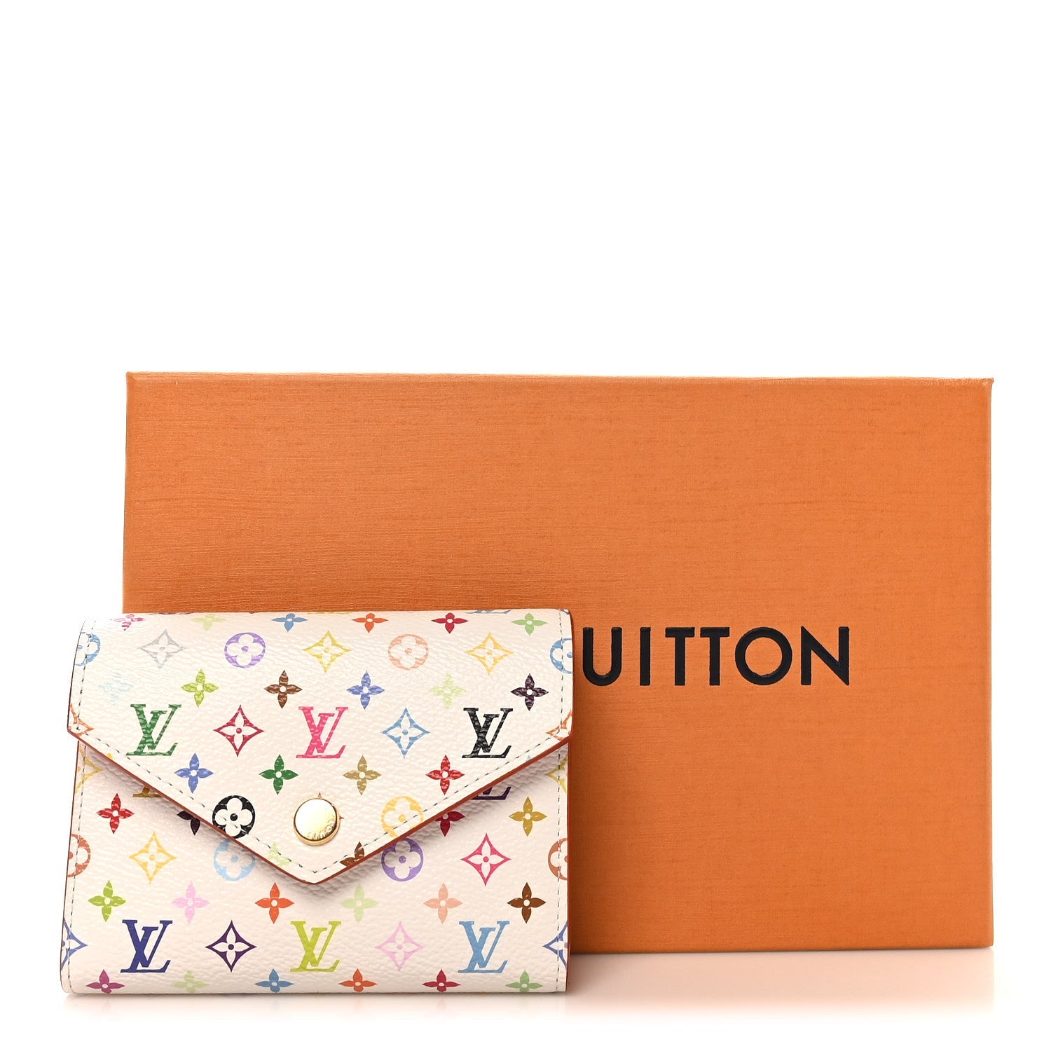 LV x TM Monogram Multicolor Victorine Wallet White
