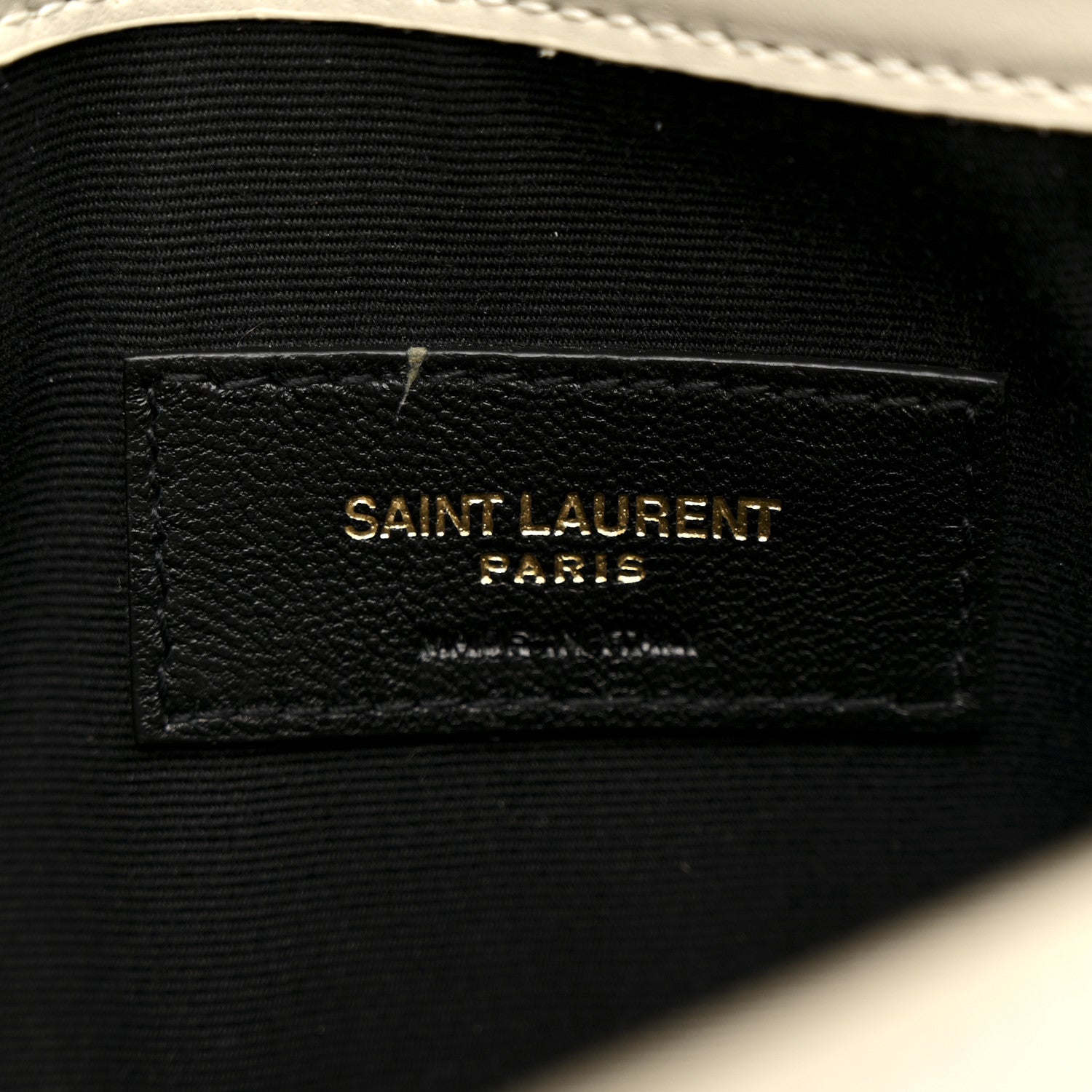 Smooth Shiny Calfskin Uptown Pouch Blanc Vintage