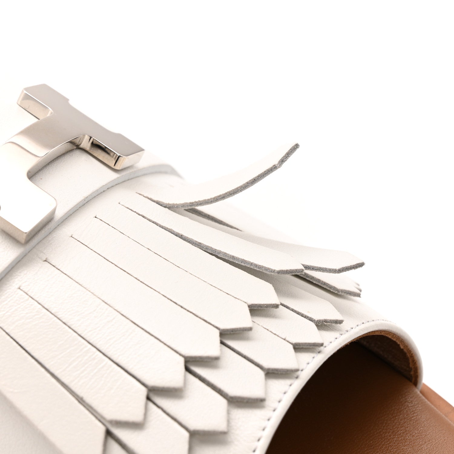 Calfskin Auteuil Sandals 40 White