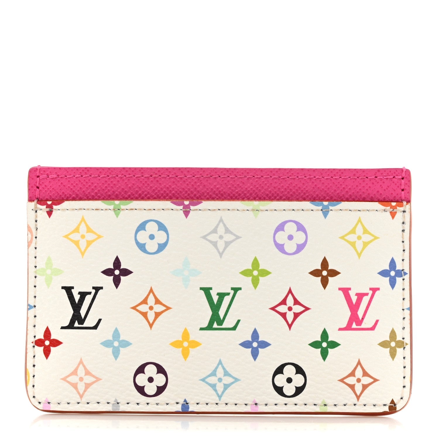 LV X TM Monogram Multicolor Card Holder Kawaii Pink