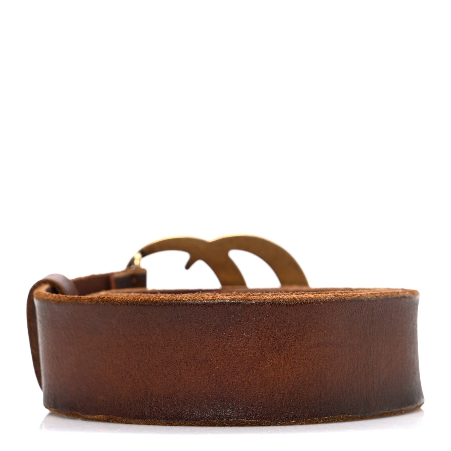 Faded Calfskin Double G Belt  85 34 Cuir