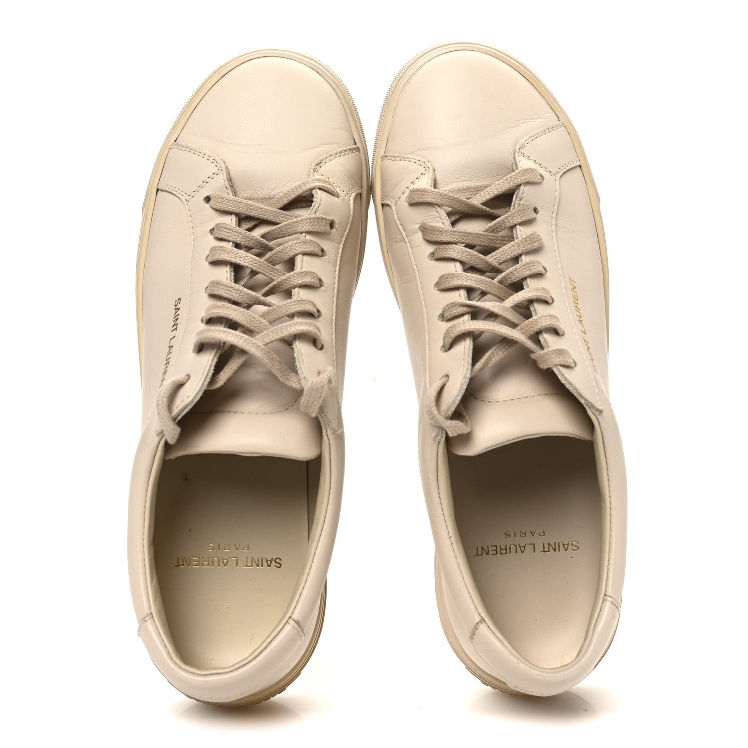 Calfskin Andy Low Top Sneakers 36 Dark Coquille