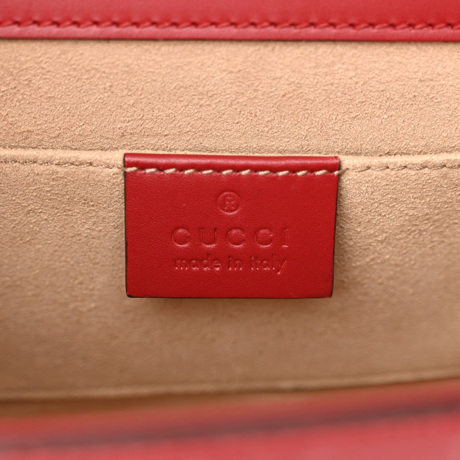 Guccissima Small Padlock Shoulder Bag Hibiscus Red