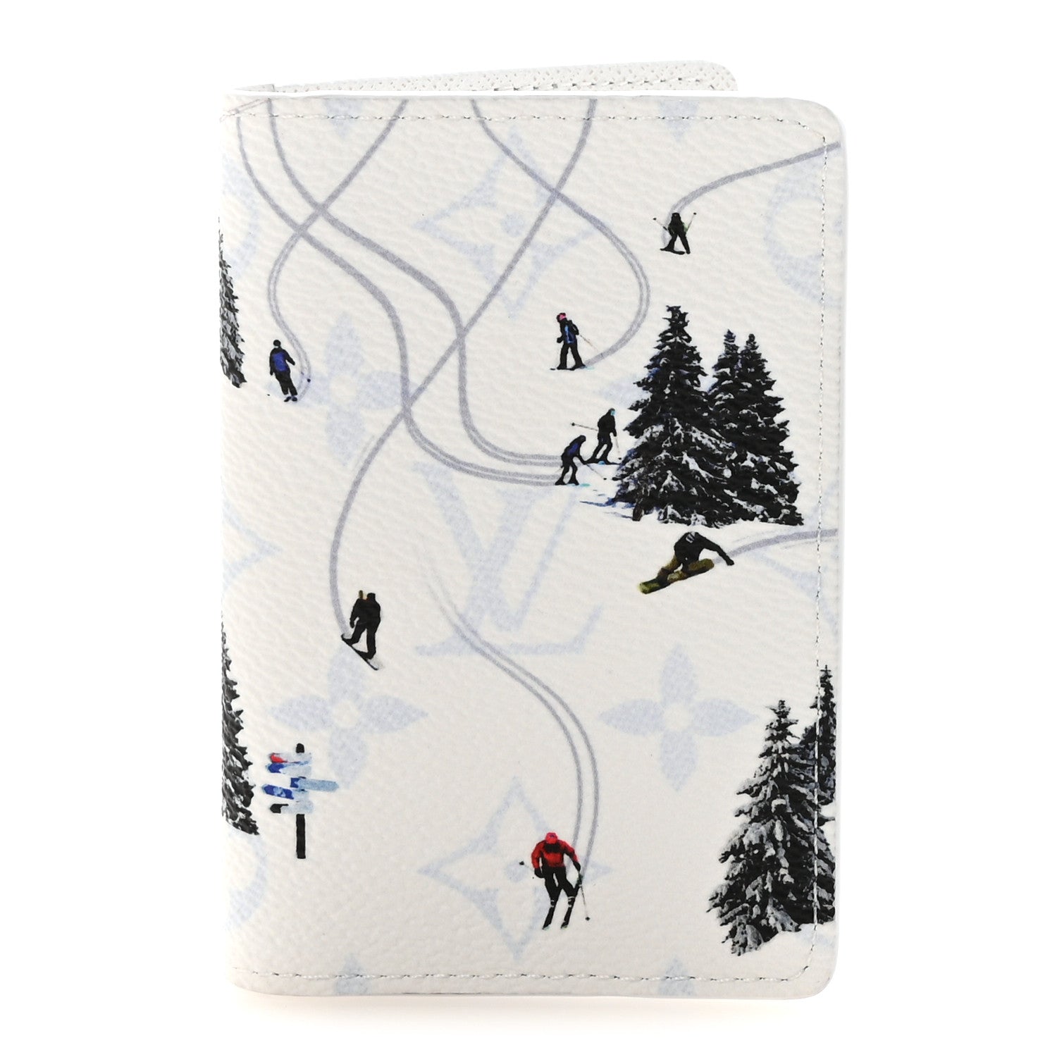 Monogram Sports Passport Cover Ski White