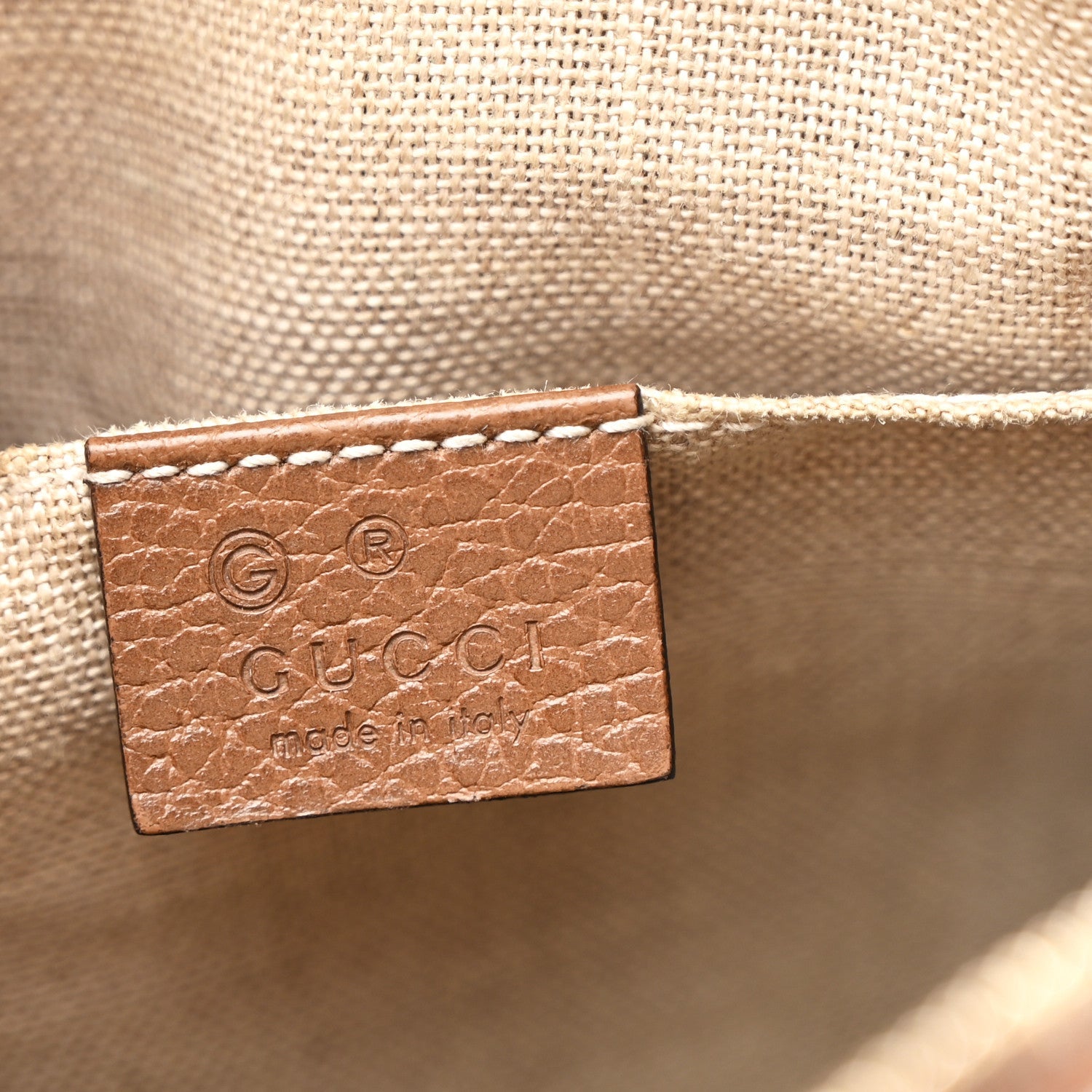 Monogram Mini Bree Messenger Bag Beige Tabacco