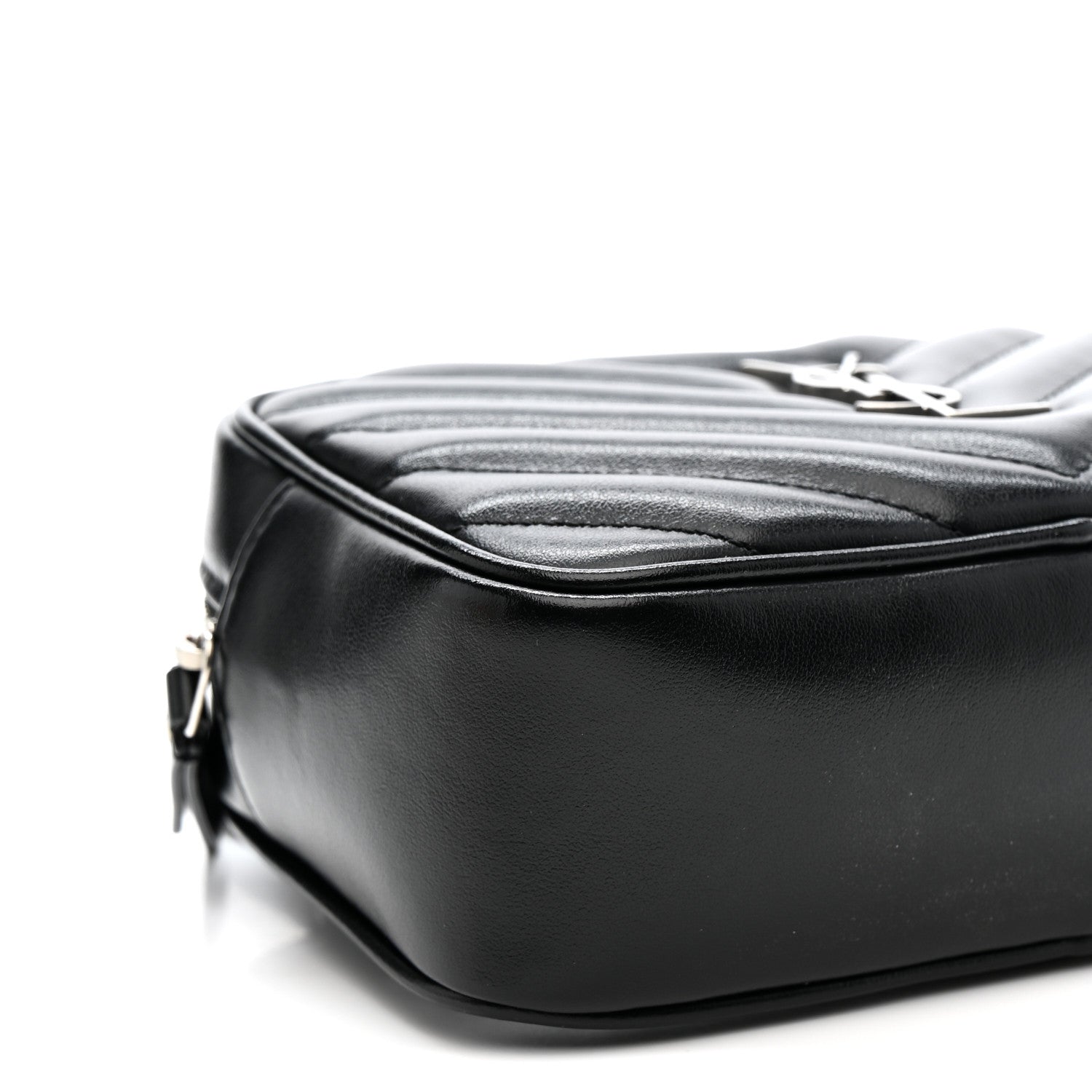 Calfskin Matelasse Monogram Lou Belt Bag Black