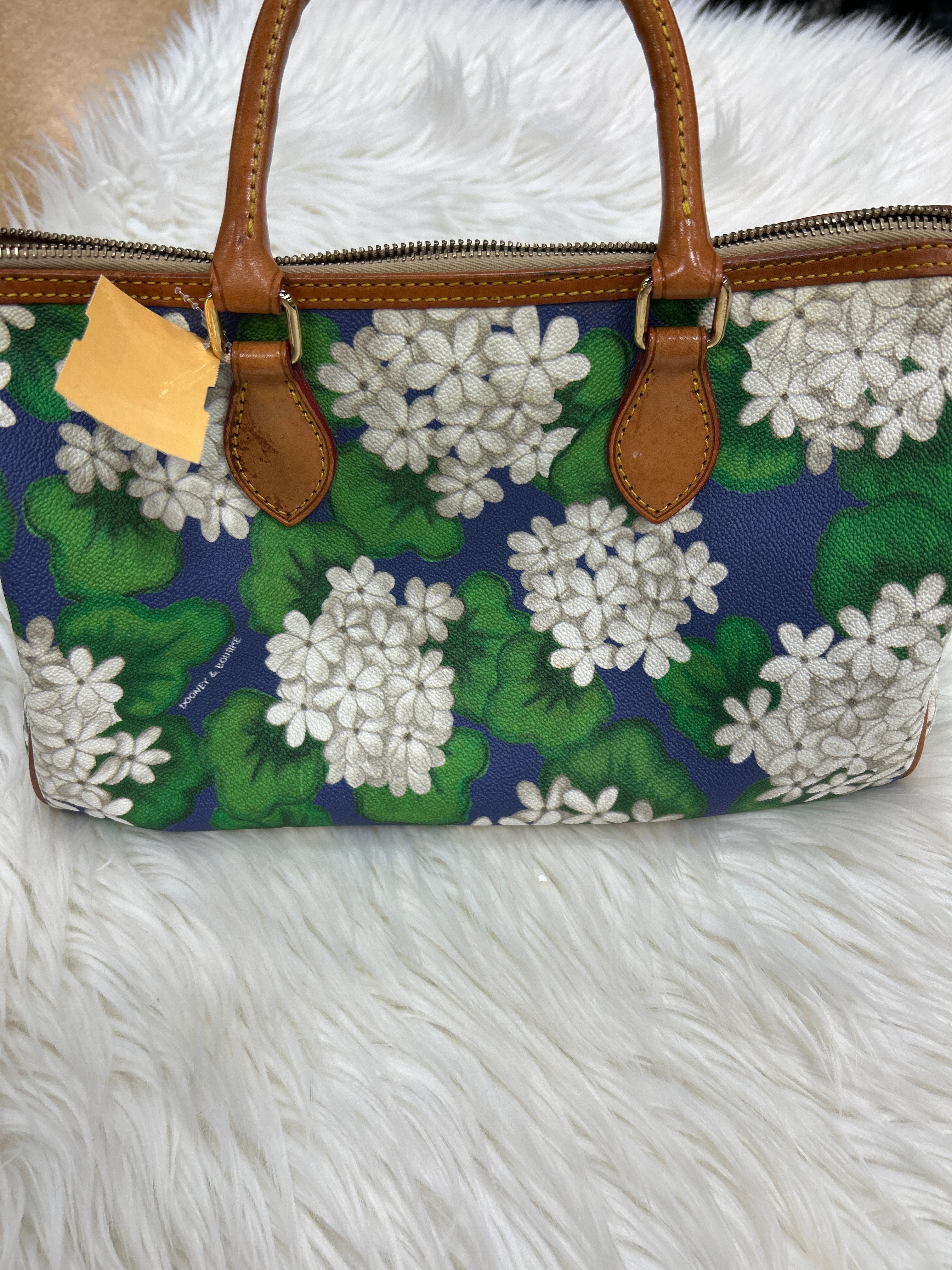 Handbag Designer By Dooney And Bourke In Floral Print, Size:Large