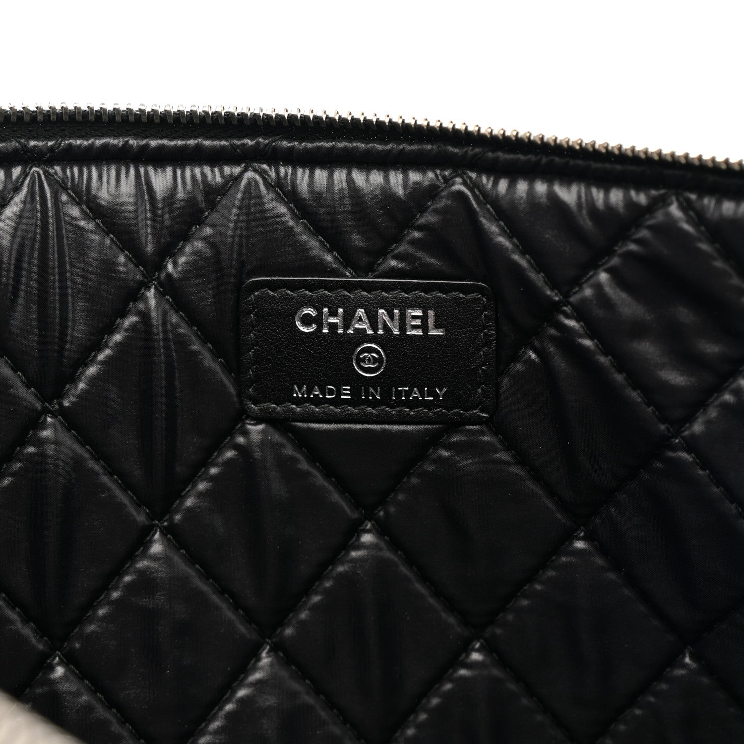 Caviar Studded Medium Deauville Pouch Black