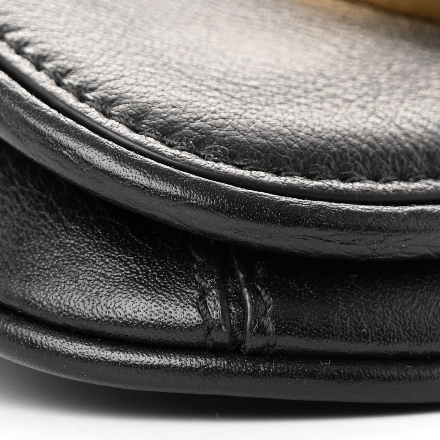 Roxy Calfskin Mini Blondie Card Case Wallet with Strap Shoulder Black