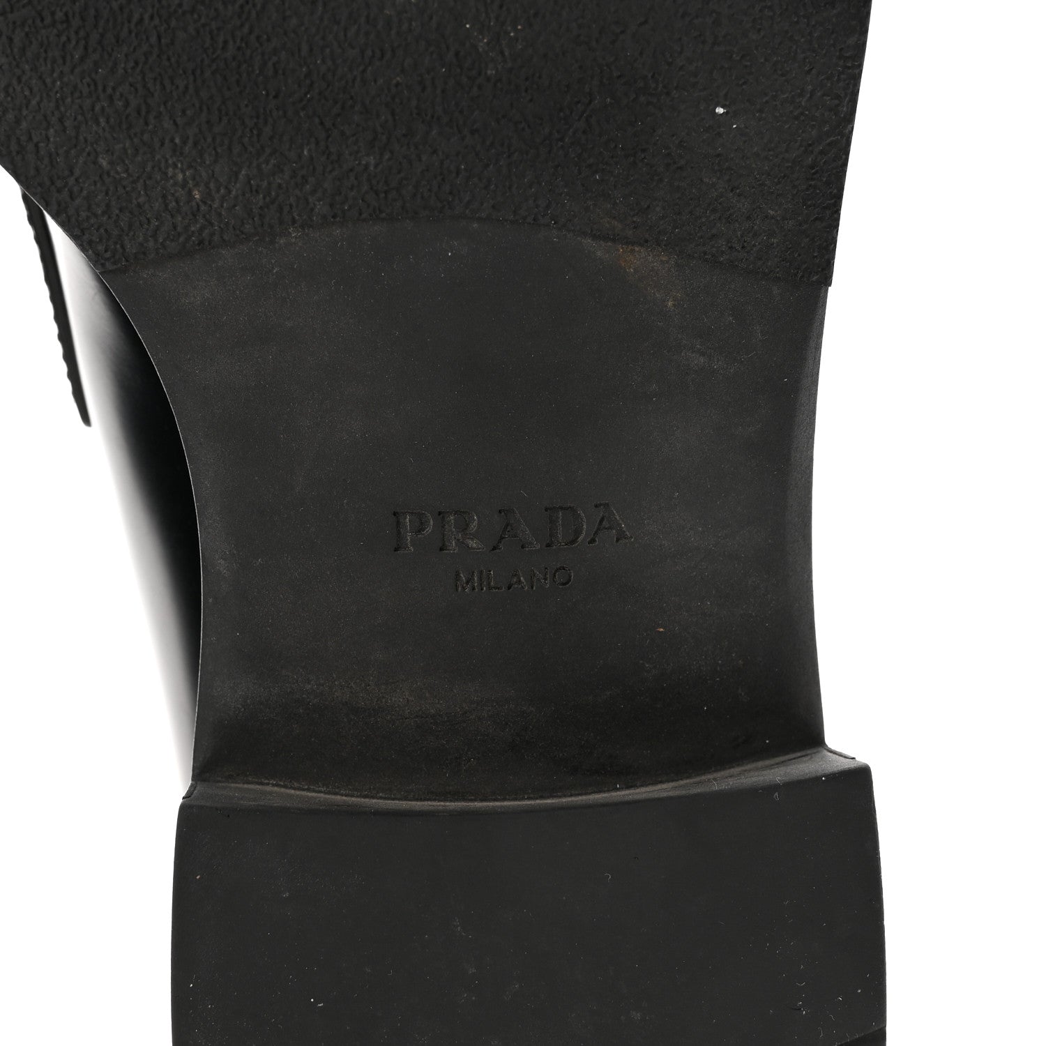 Spazzolato Metal Triangle Logo 50mm Loafers 40 Black