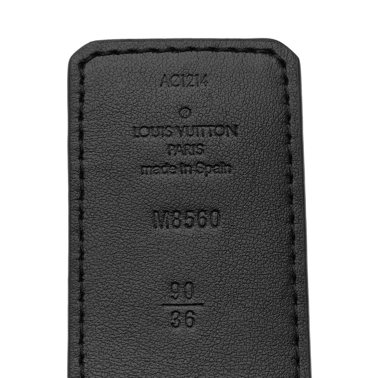 Monogram Eclipse 40mm LV Stitch Reversible Belt 90 36 90 36 Black