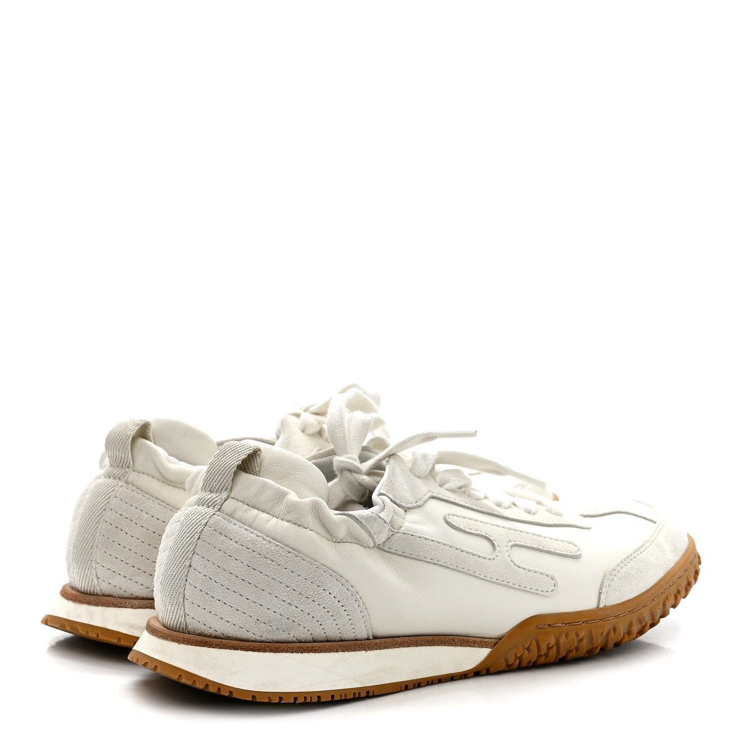 Nappa Suede Goatskin Jet Sneakers 36.5 White