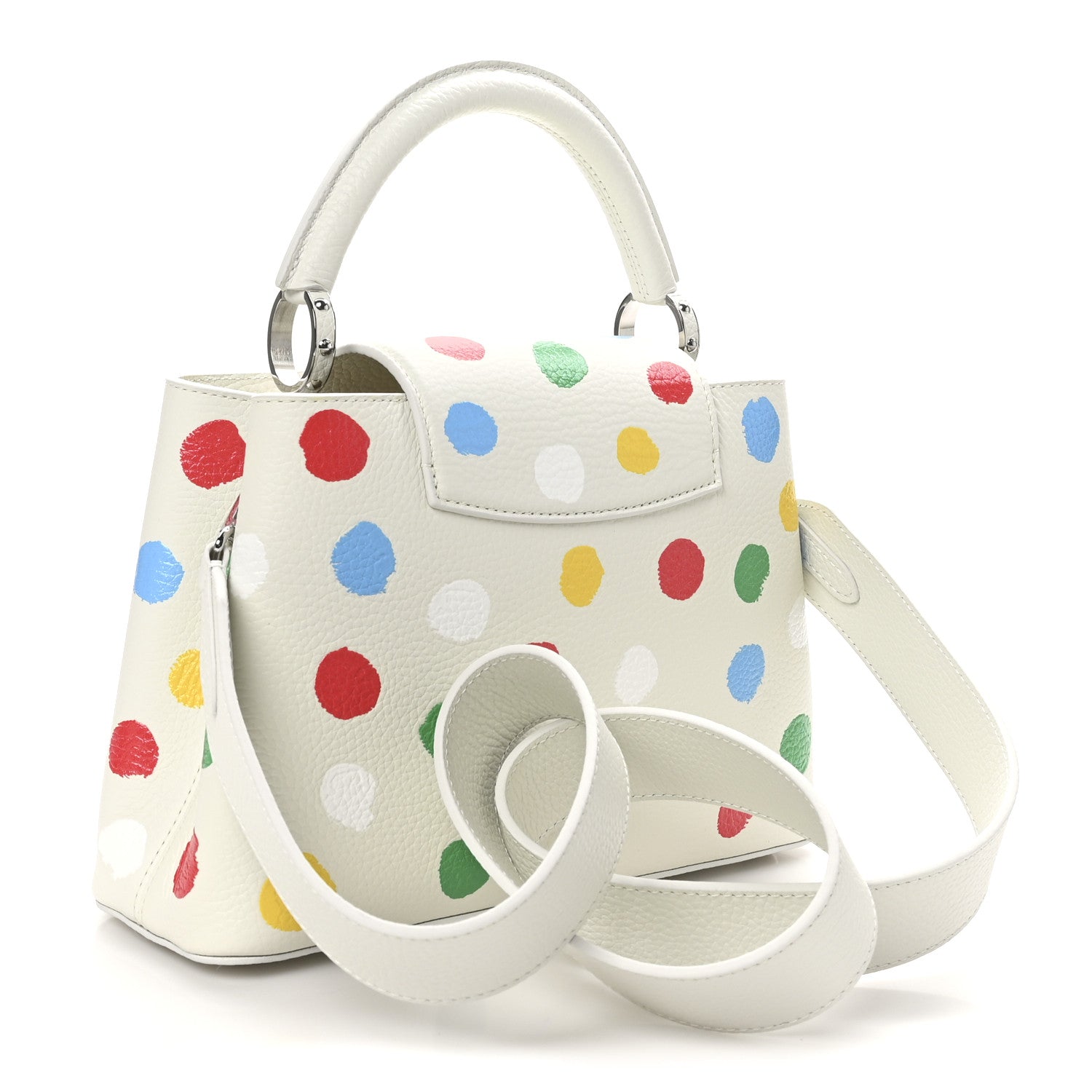 LV X YK Taurillon Capucines BB White