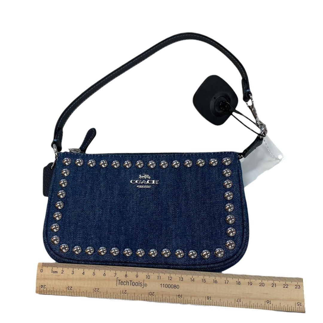 Handbag Designer By Coach In Blue Denim, Size:Small