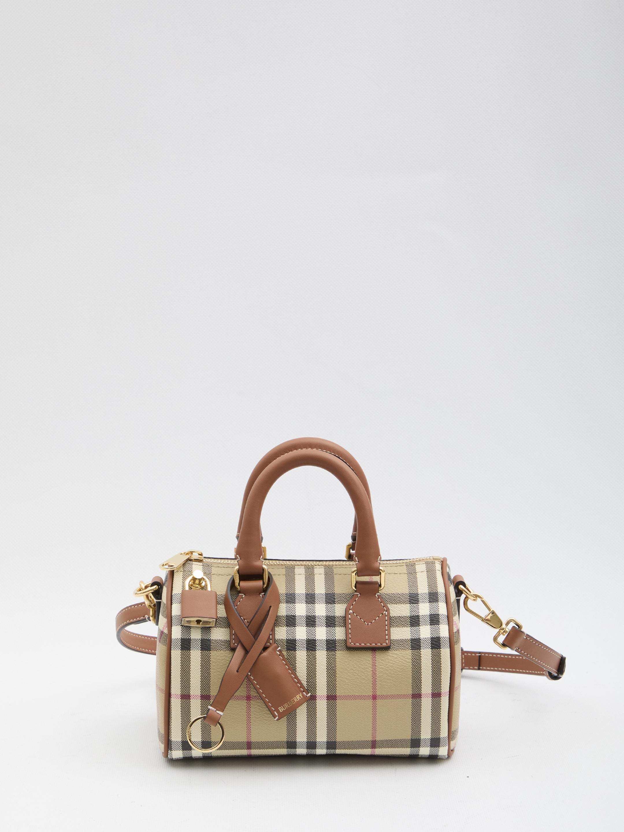 mini check bowling bag