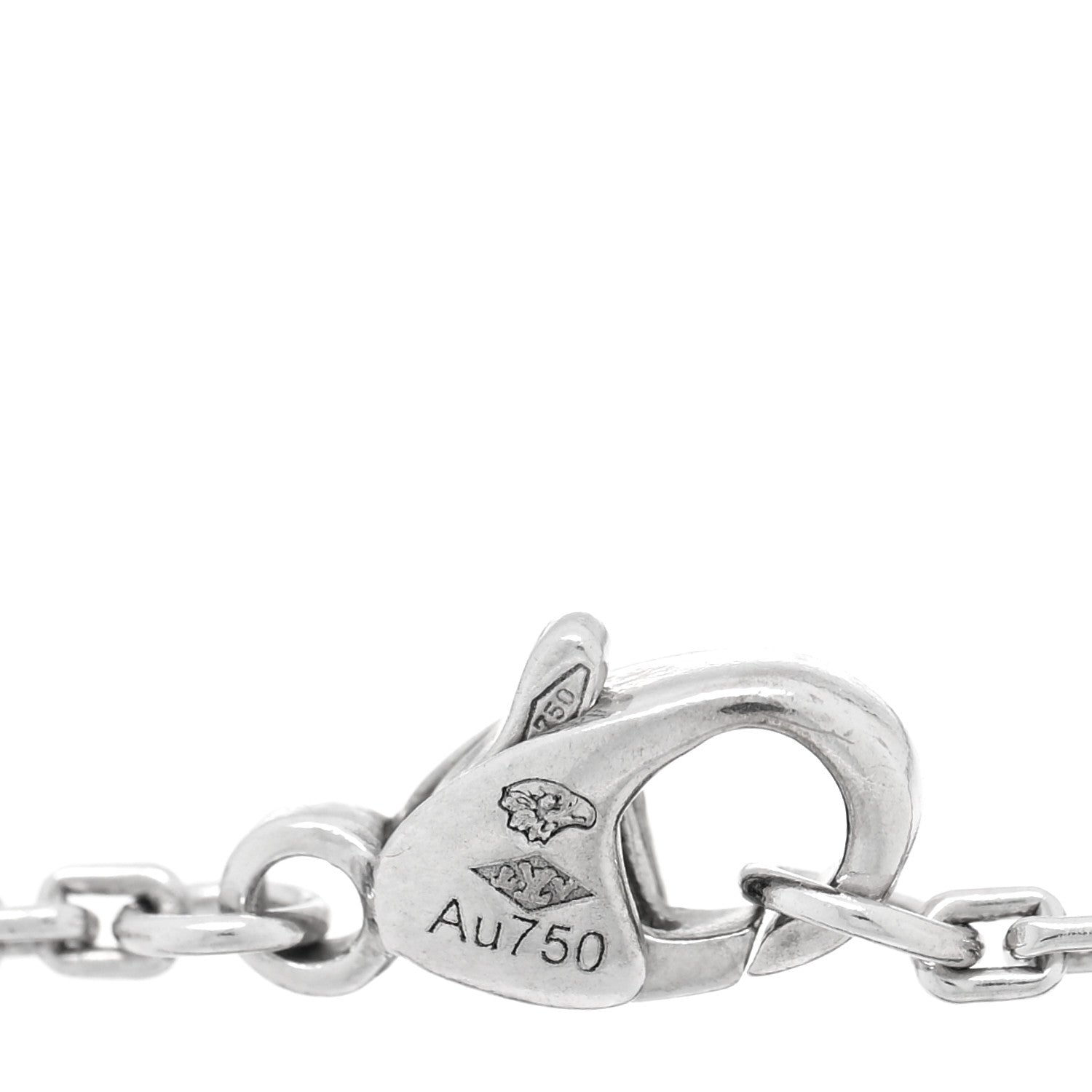 18K White Gold Diamond Idylle Blossom Monogram Bracelet