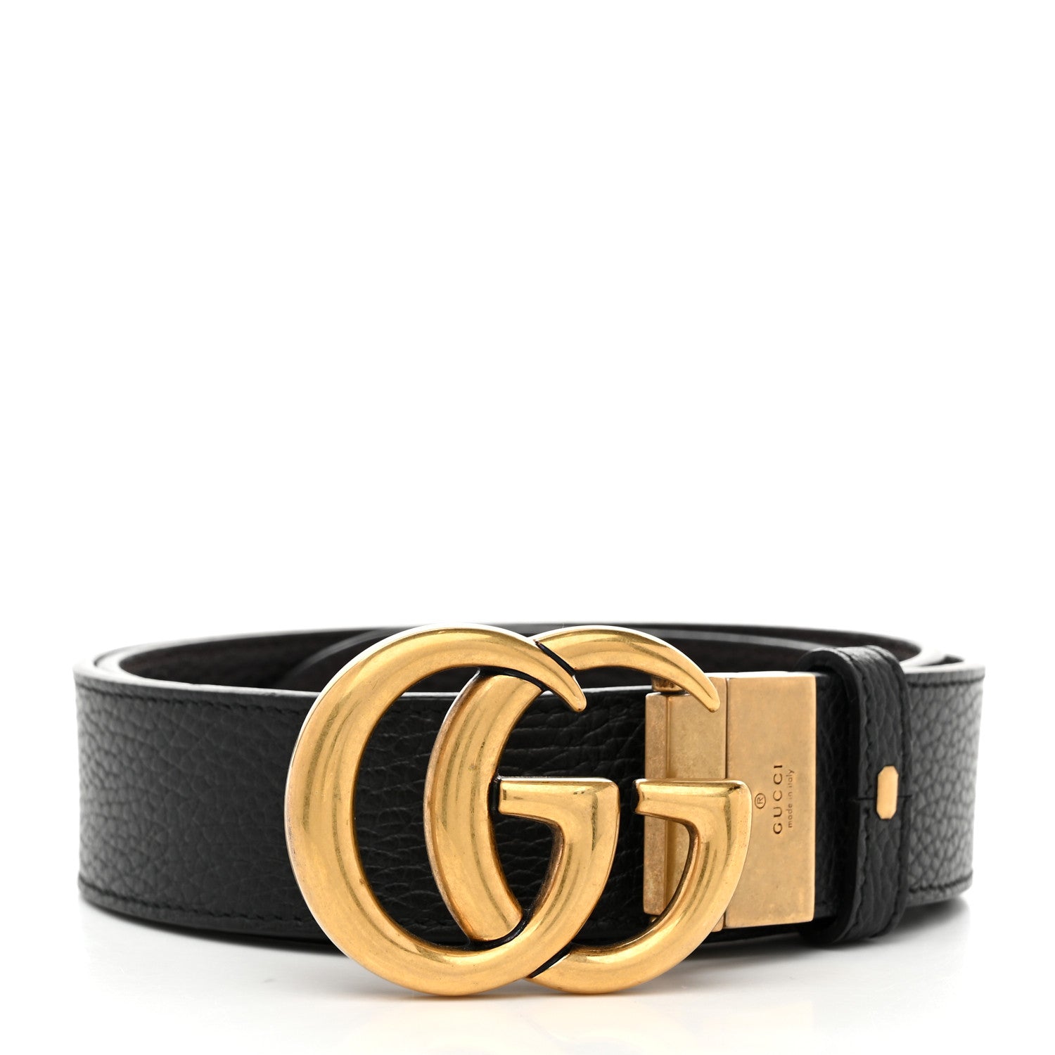 Calfskin Double G Reversible 37mm Belt 95 38 Black Cocoa