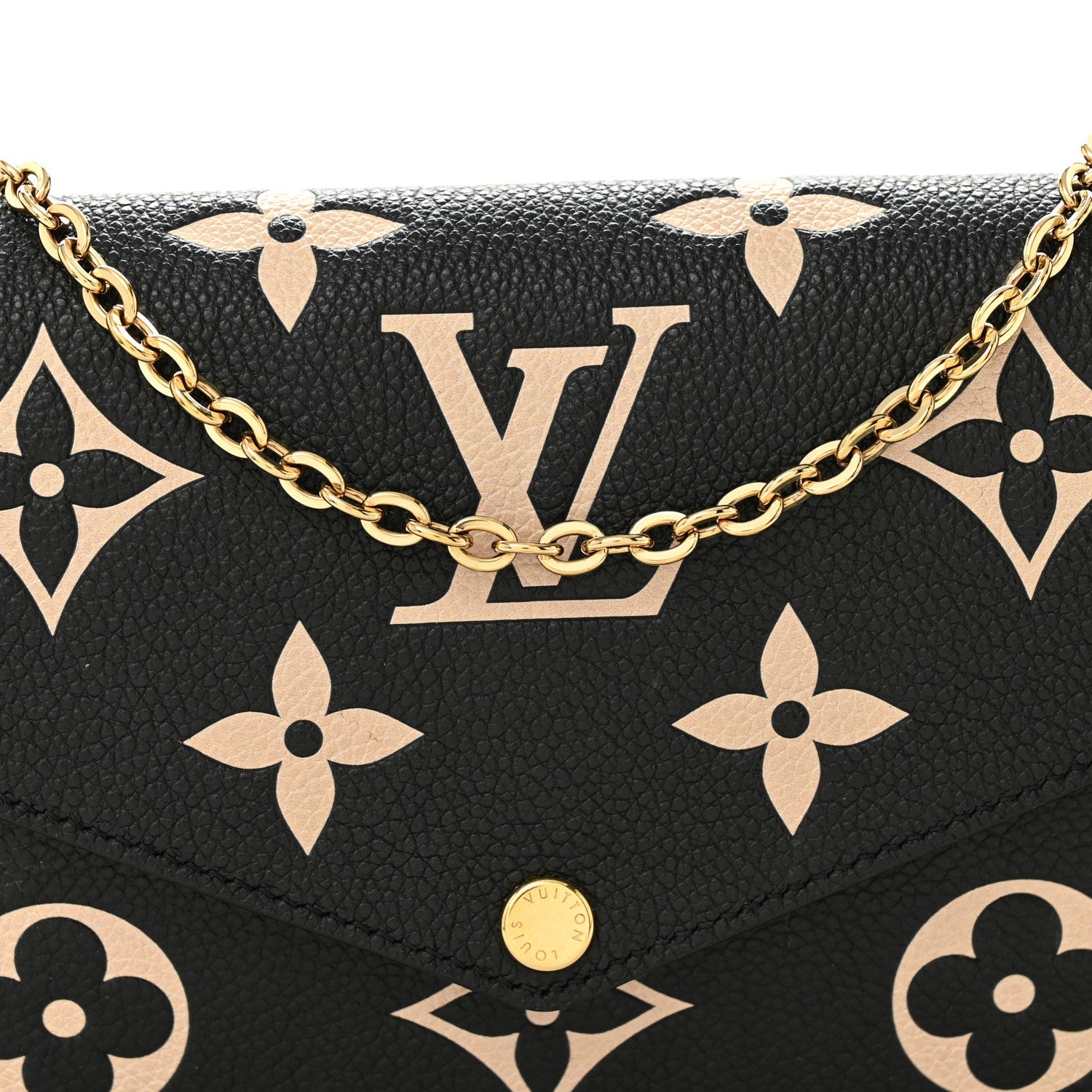 Empreinte Monogram Giant Felicie Pochette Black Beige