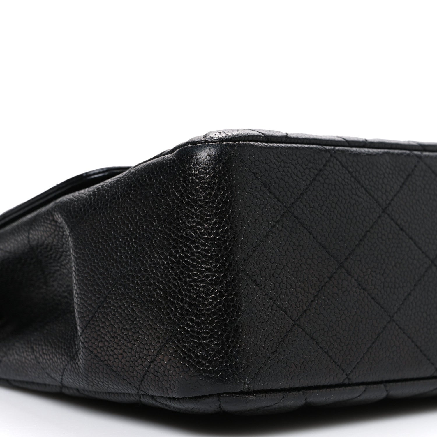 Caviar Quilted Jumbo Single Flap Black