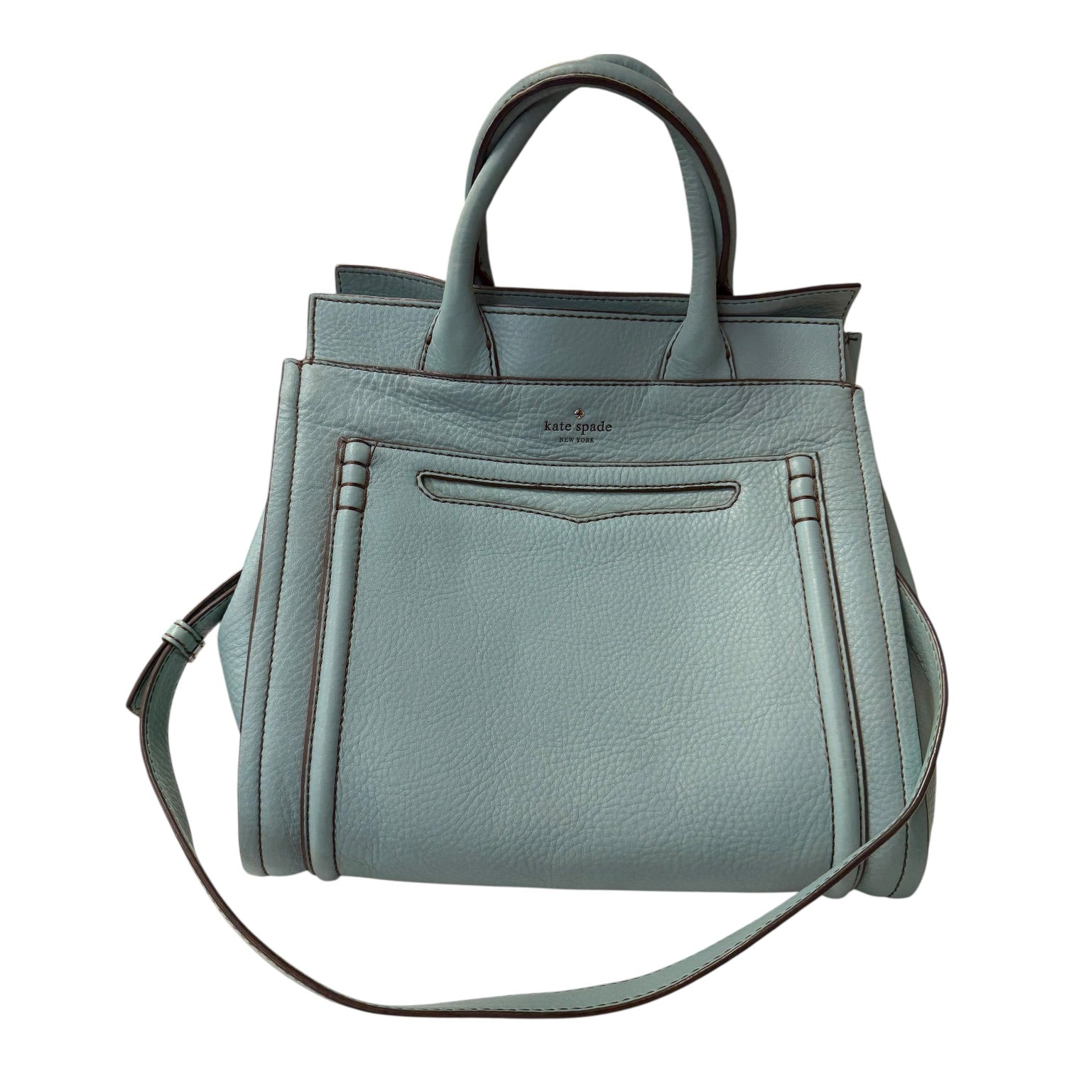 Handbag Designer By Kate Spade In Teal, Size:Large