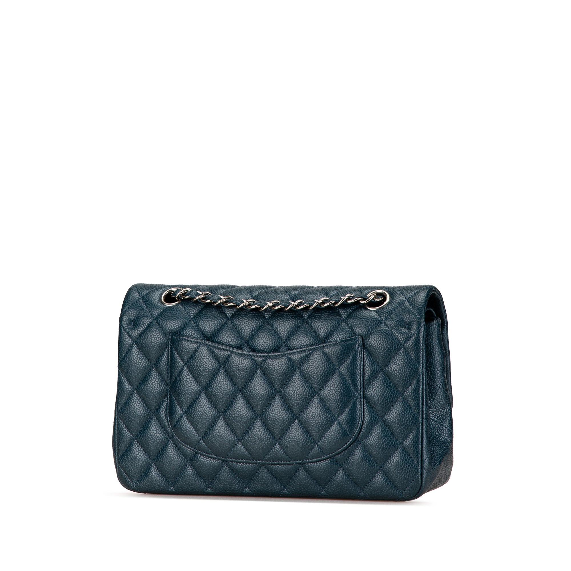 Classic Double Flap Bag Quilted Caviar Medium