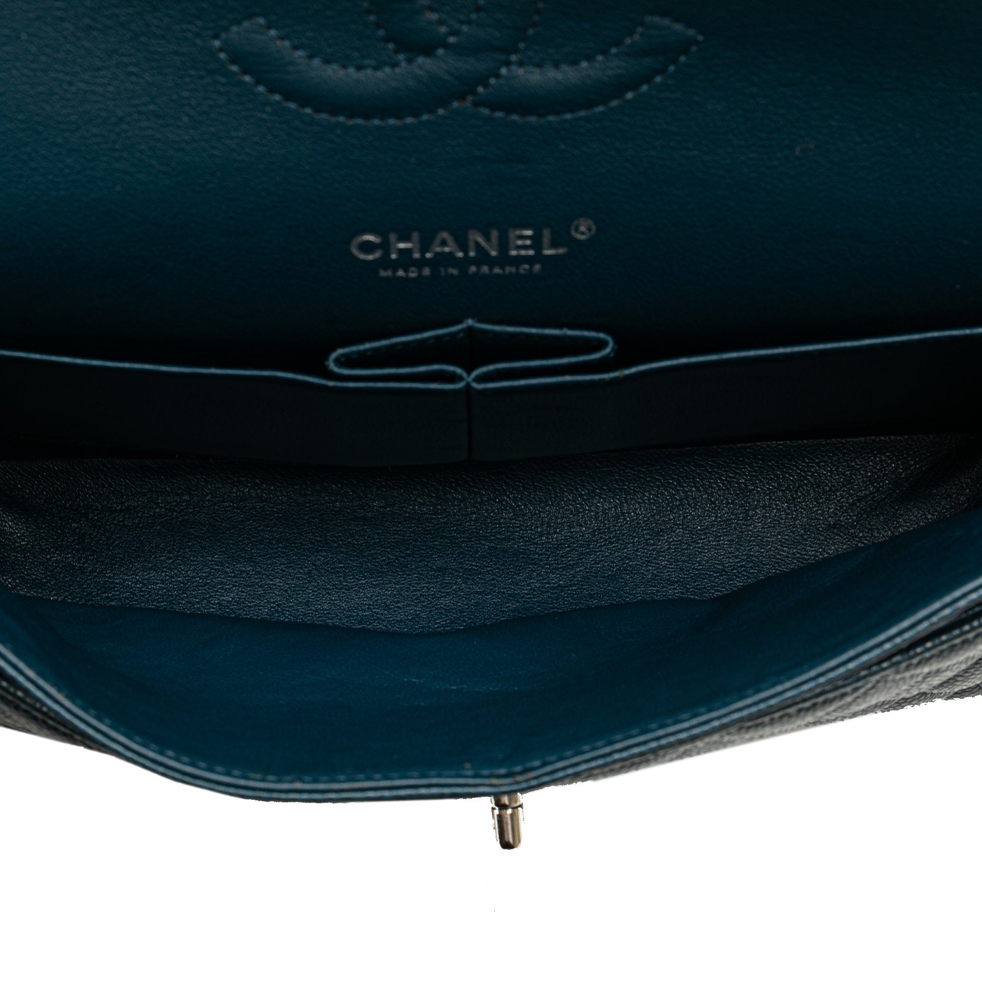 Classic Double Flap Bag Quilted Caviar Medium
