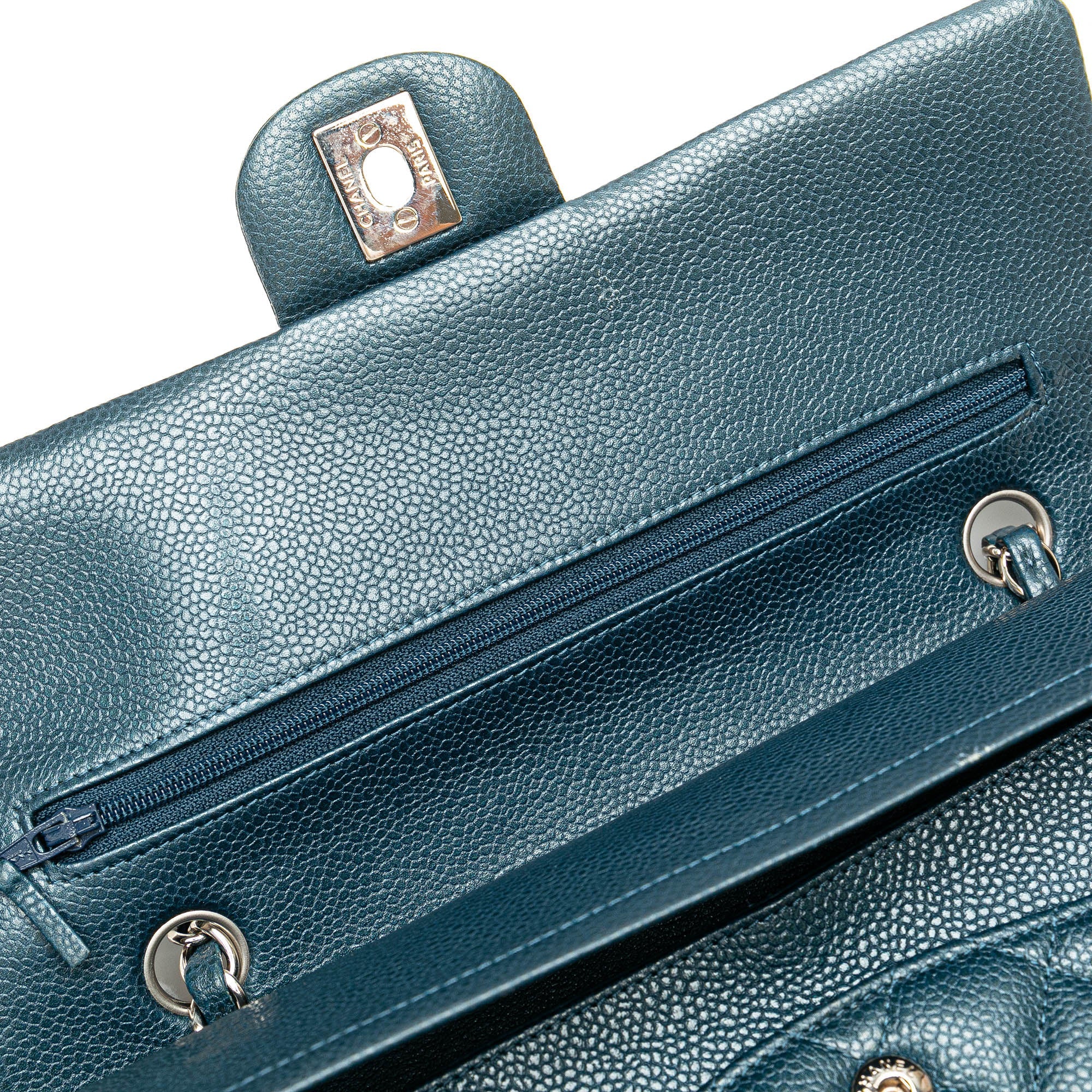 Classic Double Flap Bag Quilted Caviar Medium