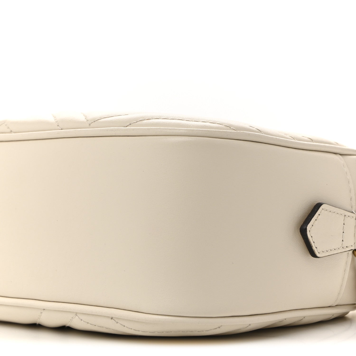 Calfskin Matelasse Small GG Marmont Chain Shoulder Bag White