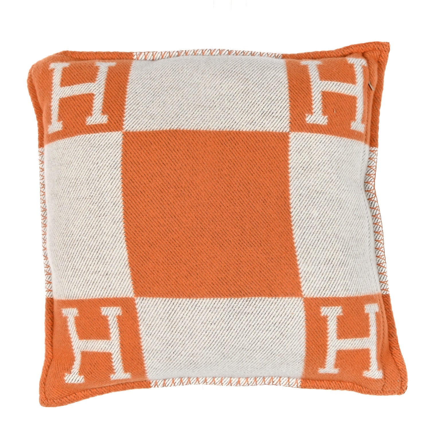 Wool Cashmere Avalon Pillow PM Ecru Potiron