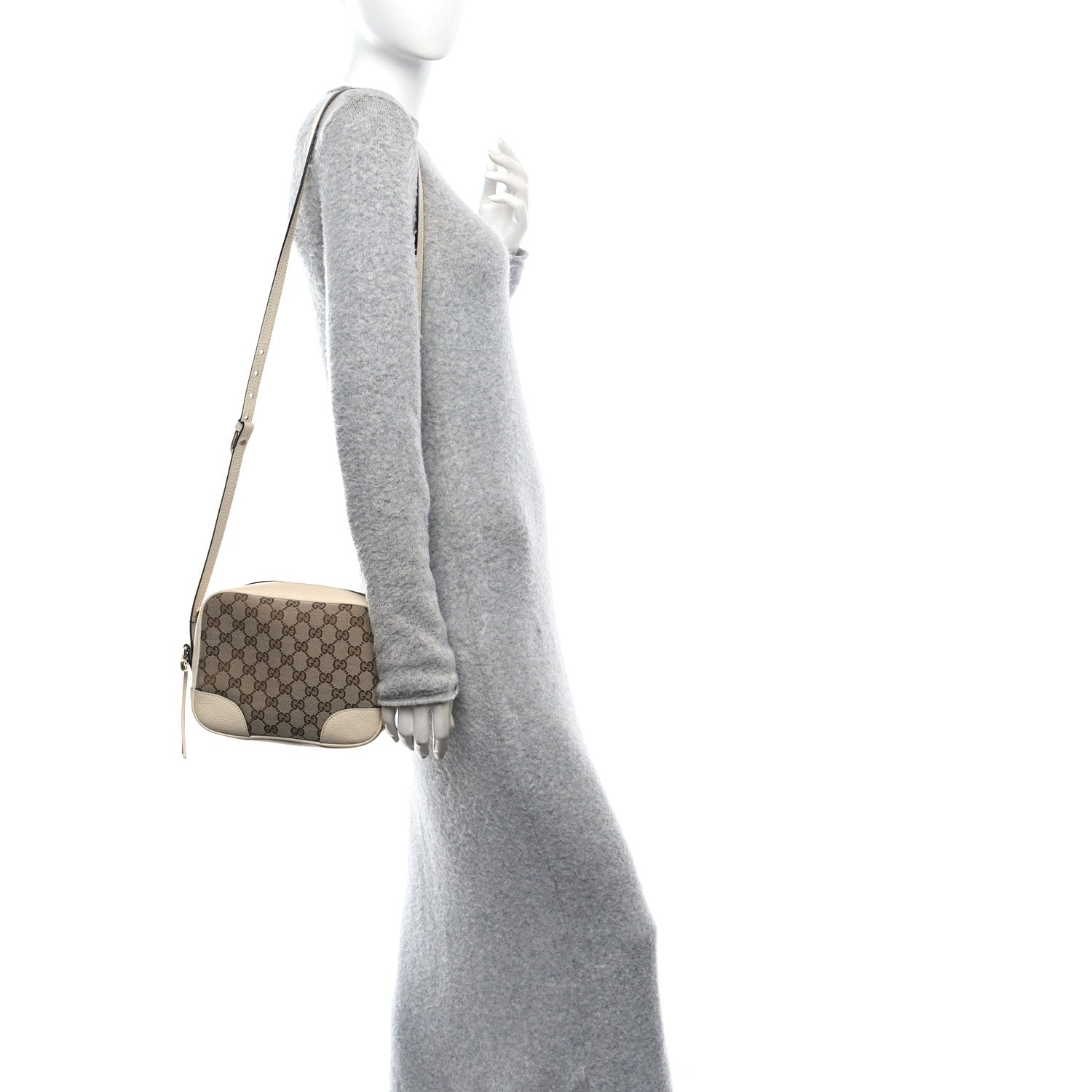 Monogram Dollar Calfskin Mini Bree Messenger Bag Beige Ebony Avoire