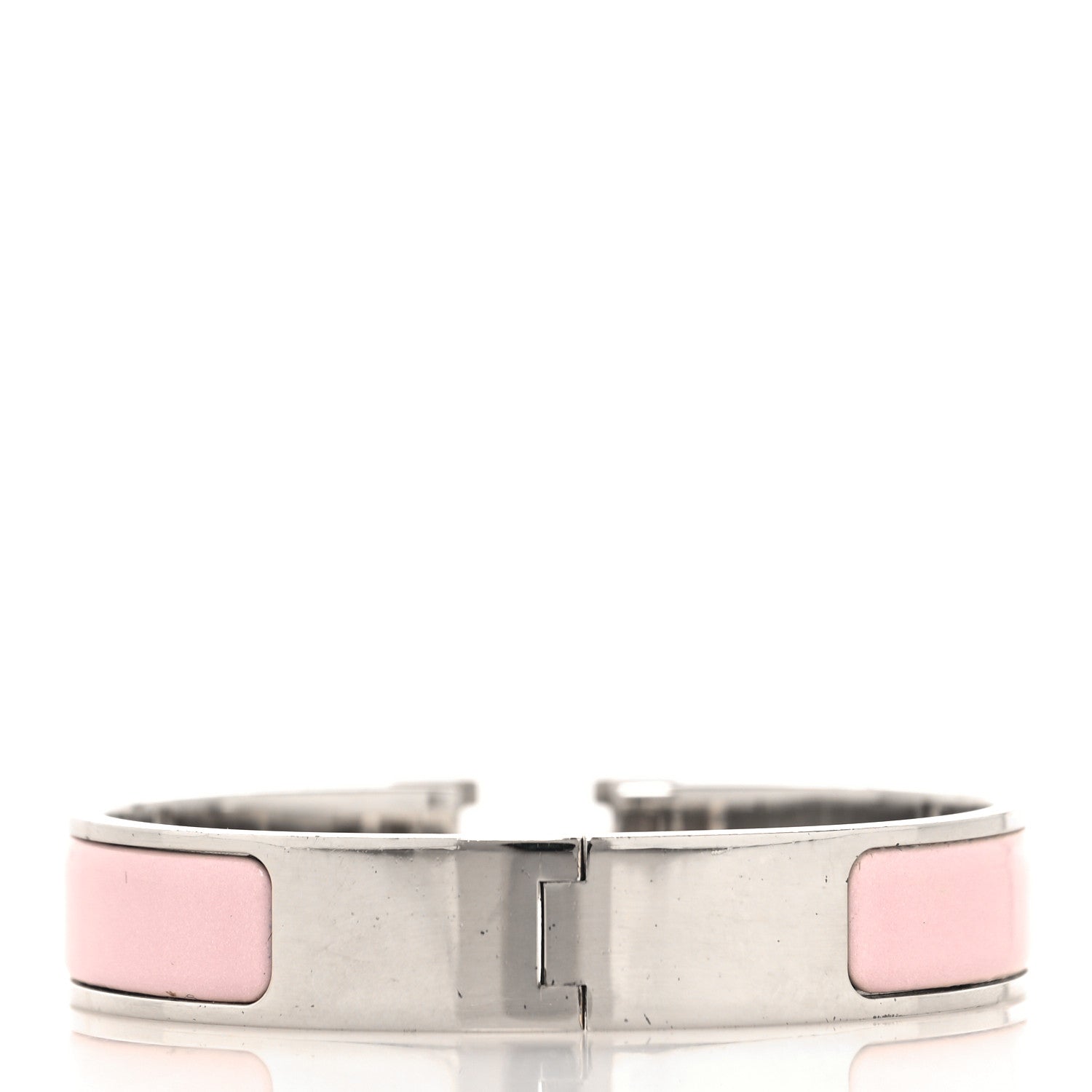 Enamel Narrow Clic Clac H Bracelet PM Rose Candeur