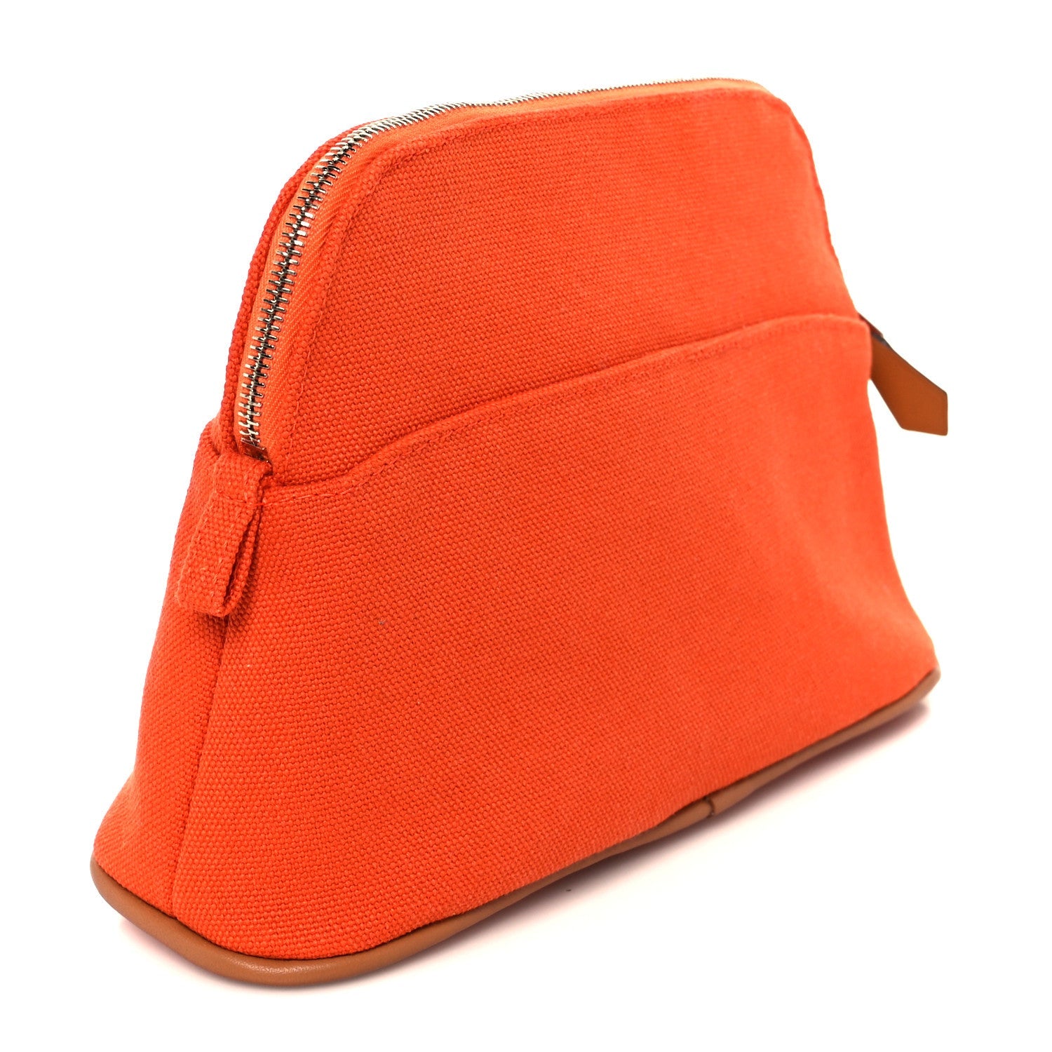 Cotton Canvas Mini Mini Bolide Travel Cosmetic Pouch Feu