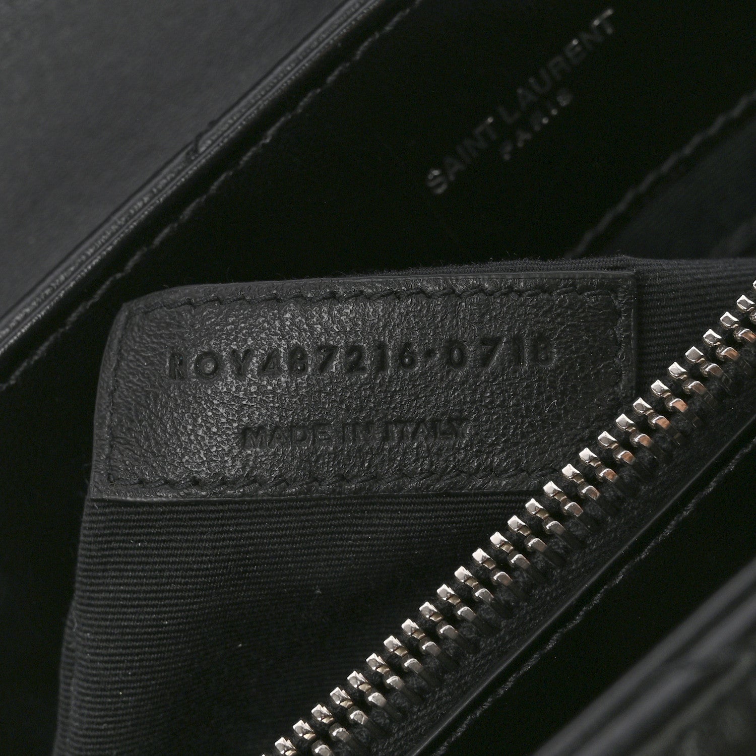 Calfskin Y Quilted Monogram Medium Loulou Chain Satchel Black