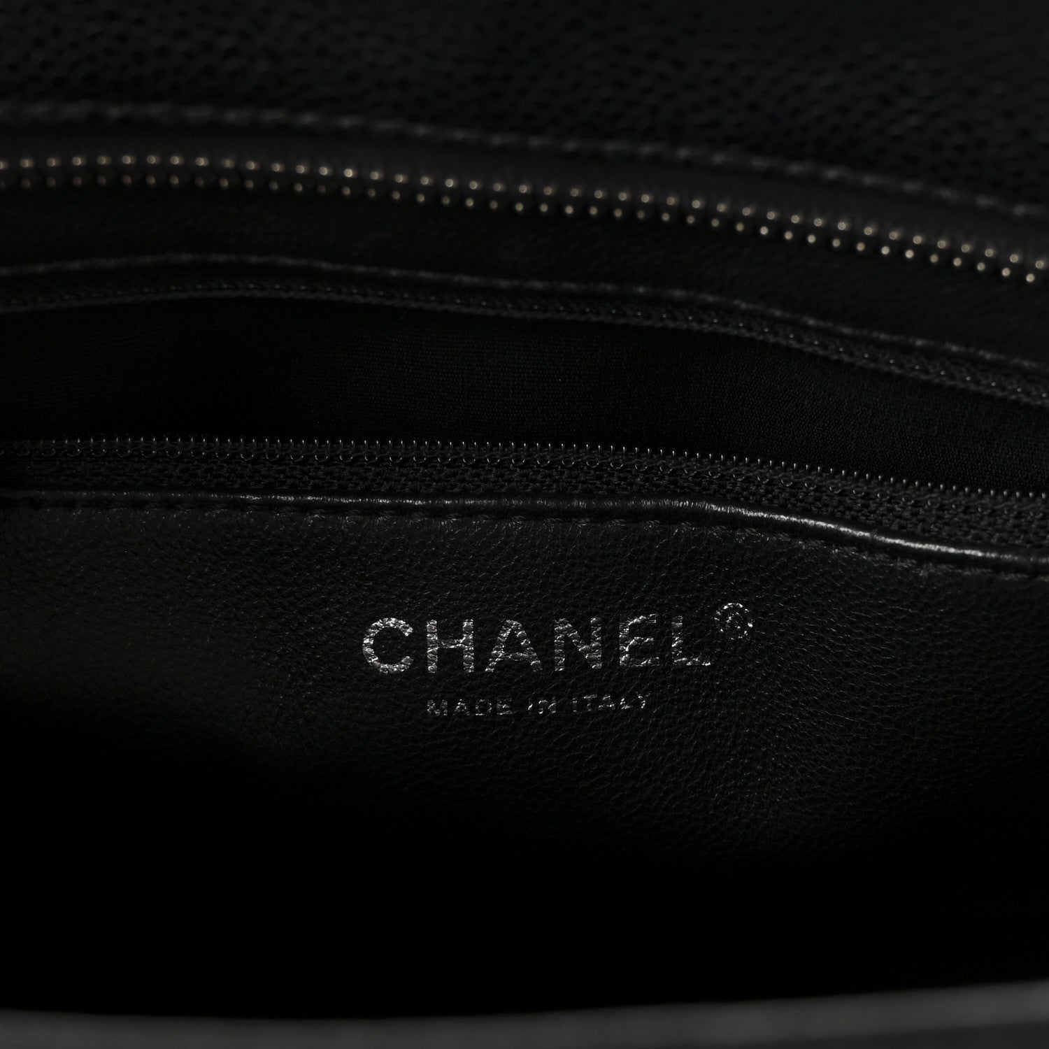 Caviar Quilted Medallion Tote Black